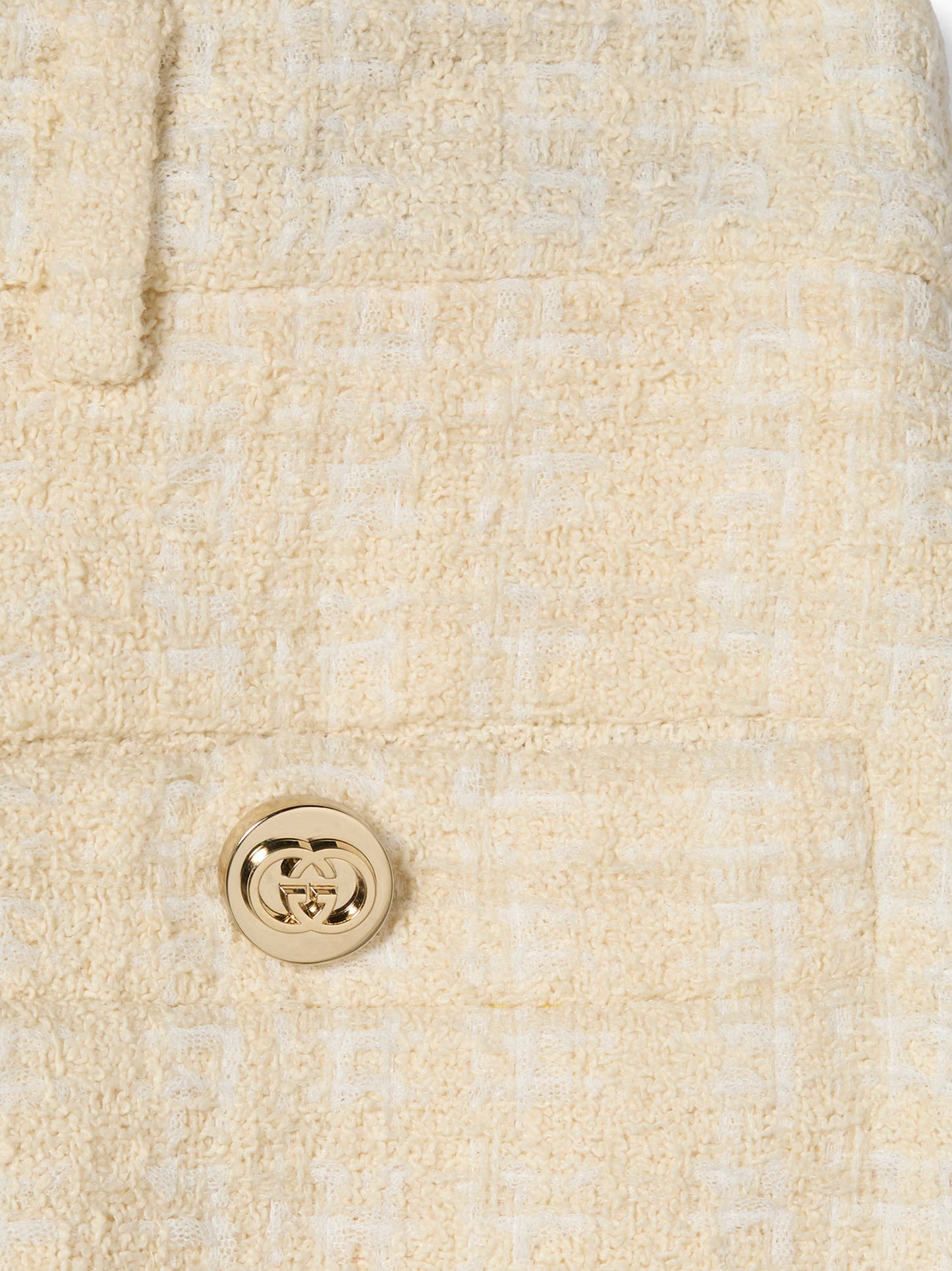 Cotton blend trousers with checked pattern