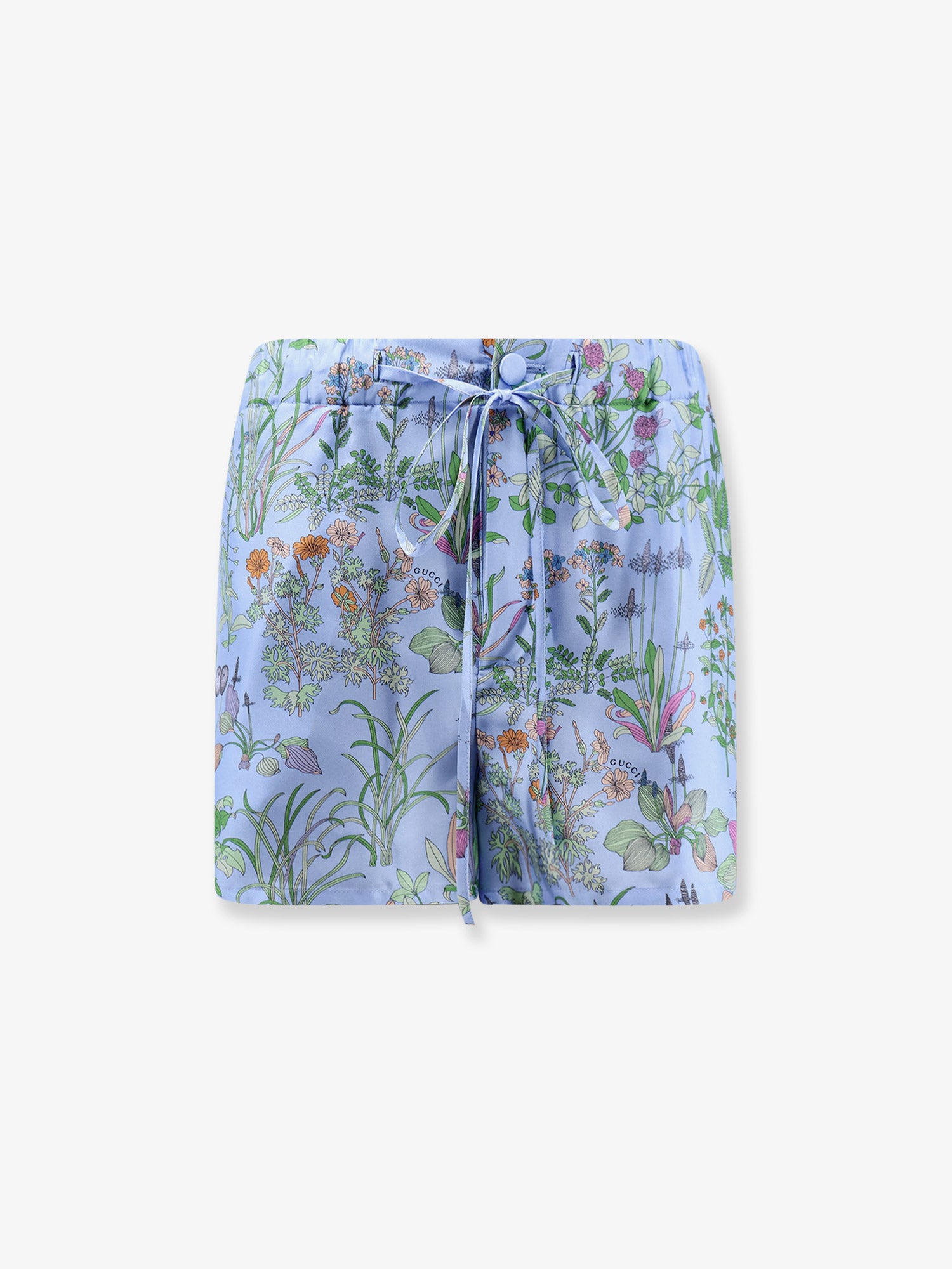Printed silk shorts GUCCI - Nugnes1920