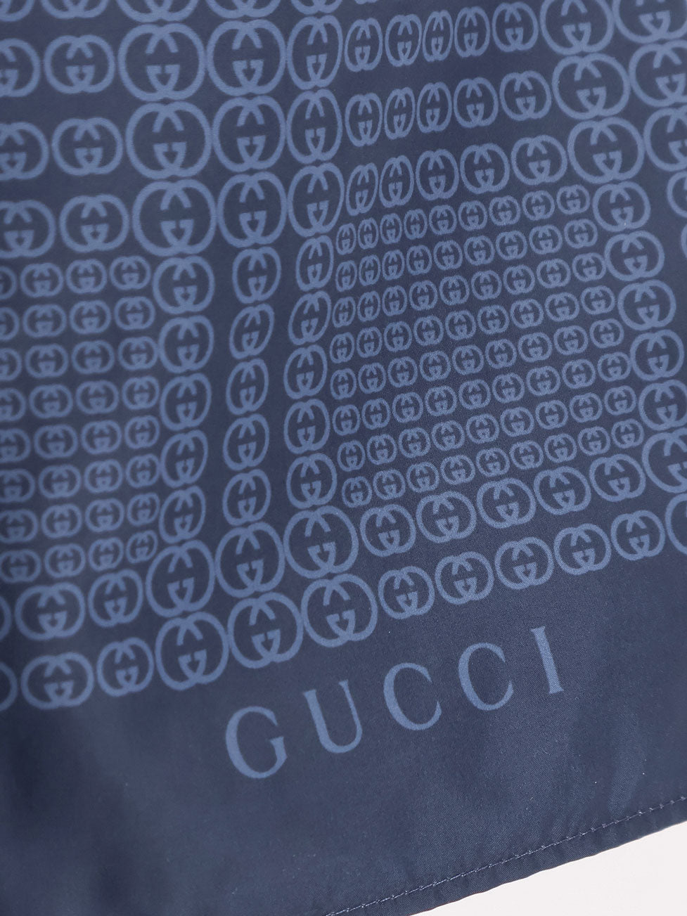Nylon swim trunks with all-over Gucci Incrocio print