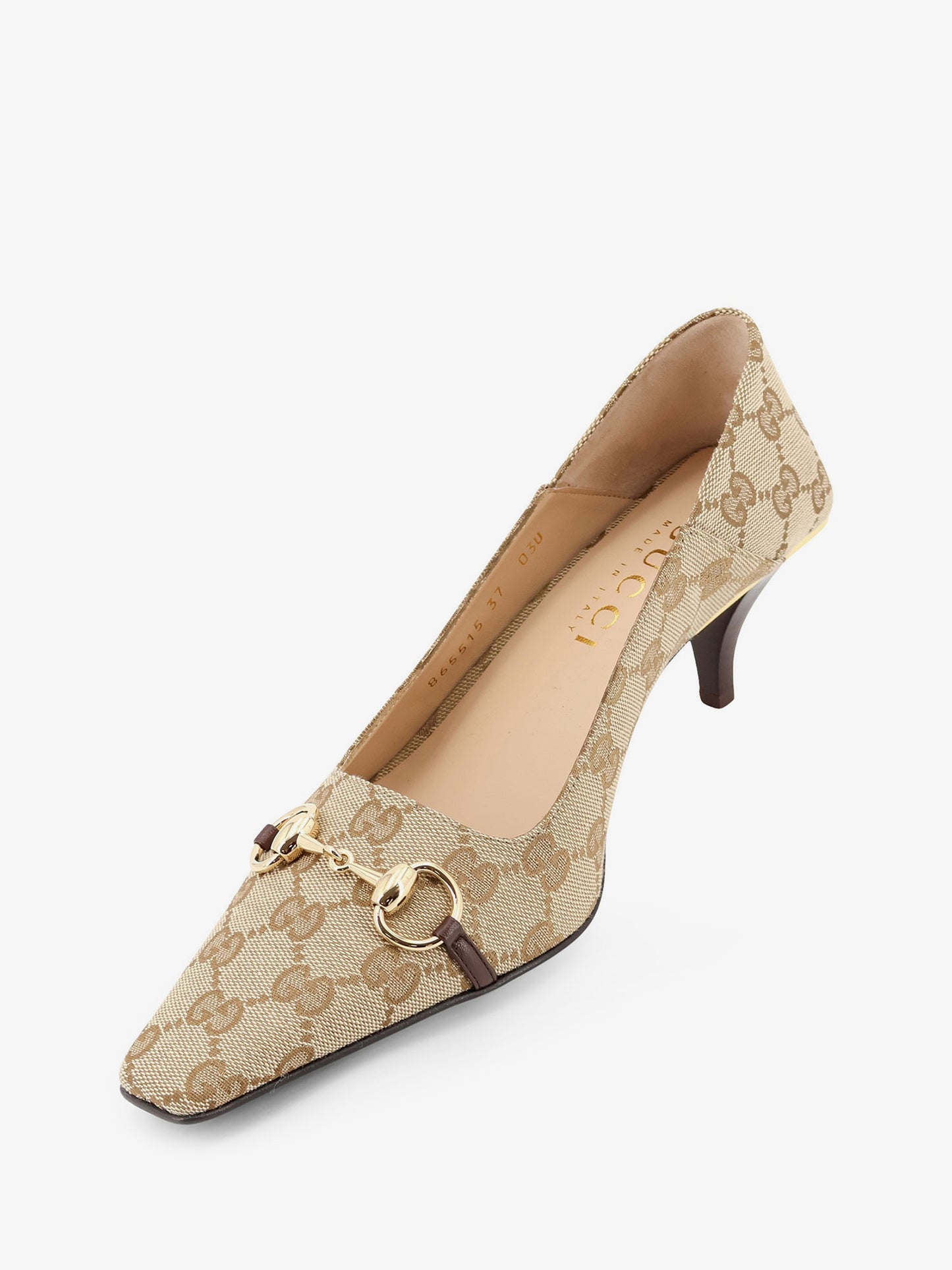 Vittoria GG fabric pumps with metal Horsebit