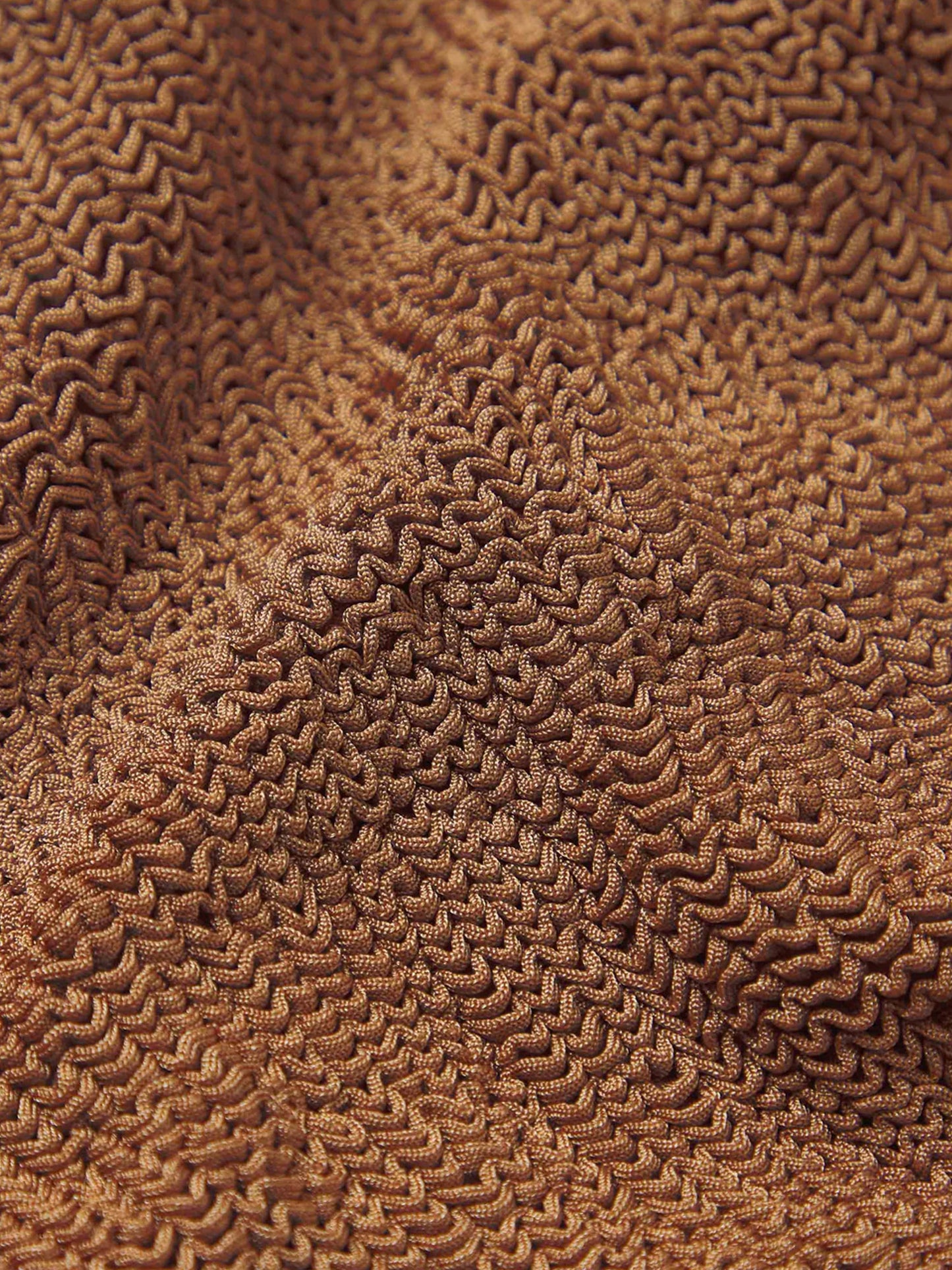 Crinkle fabric one-piece swimsuit