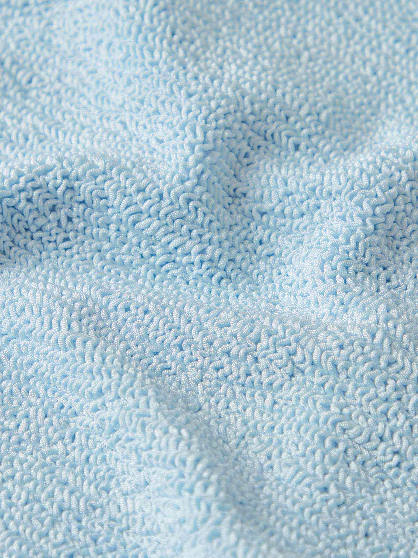 Crinkle fabric one-piece swimsuit