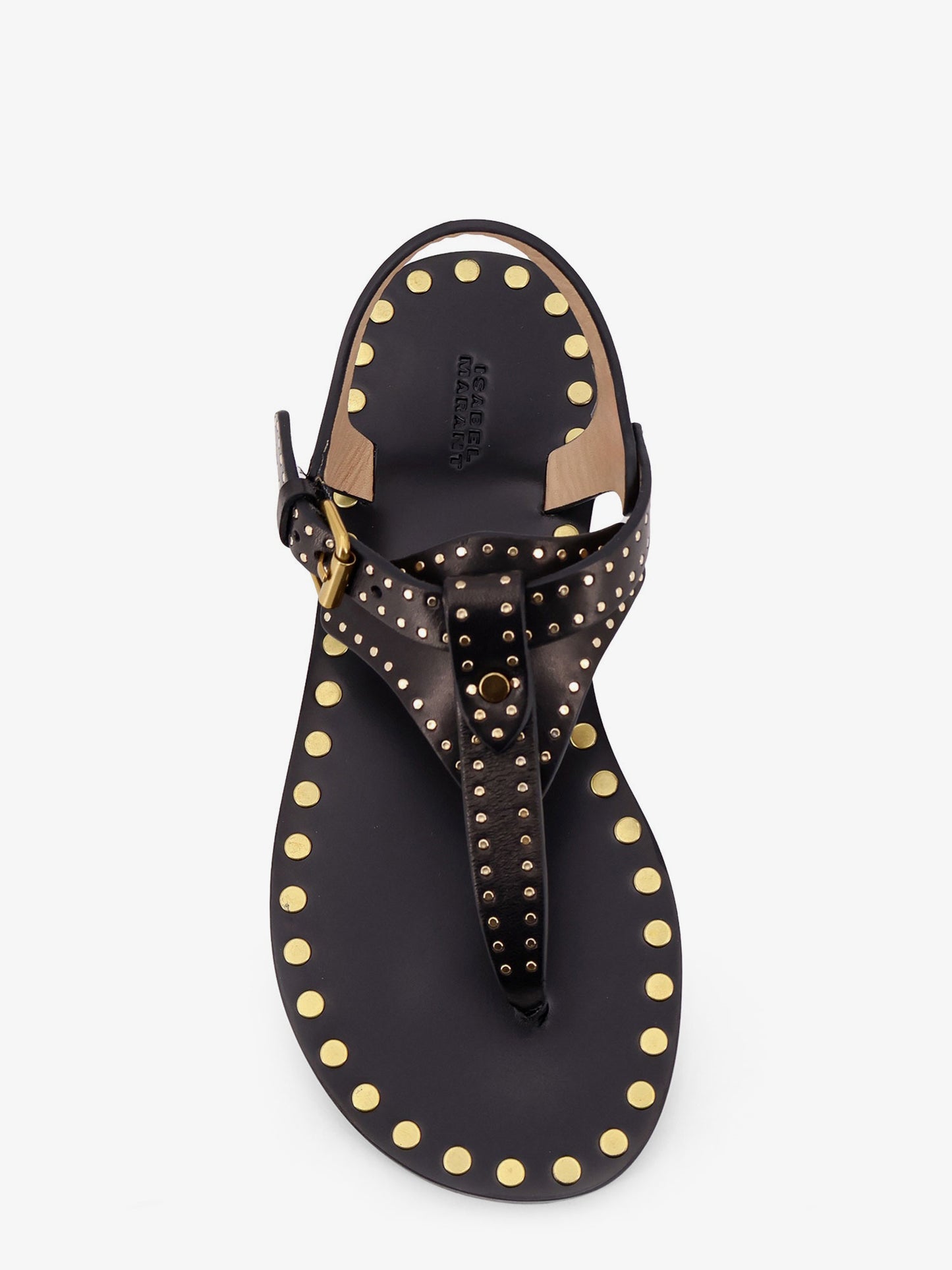 Joonya low leather sandals