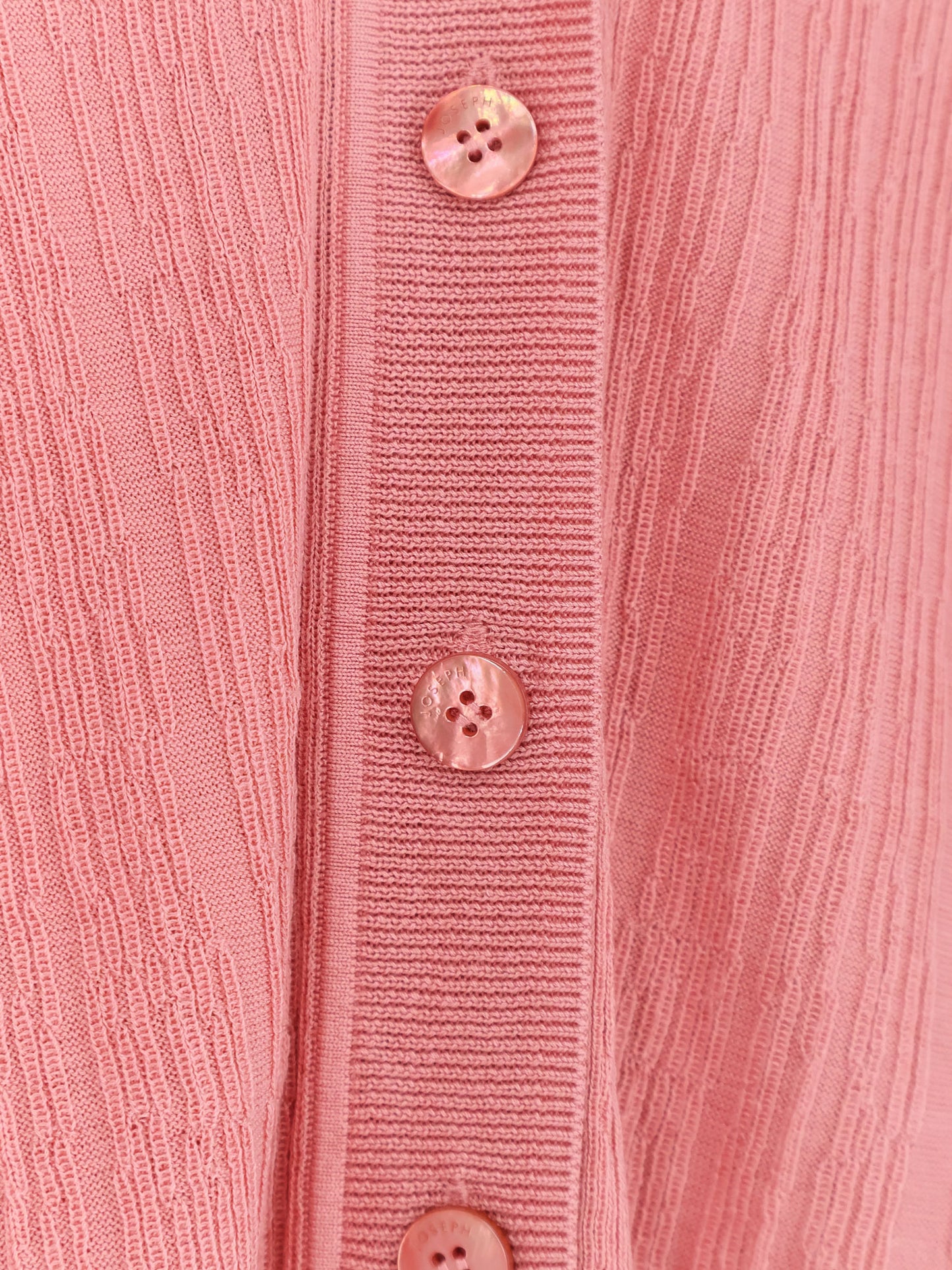 Silk and cotton cardigan with crinkled effect