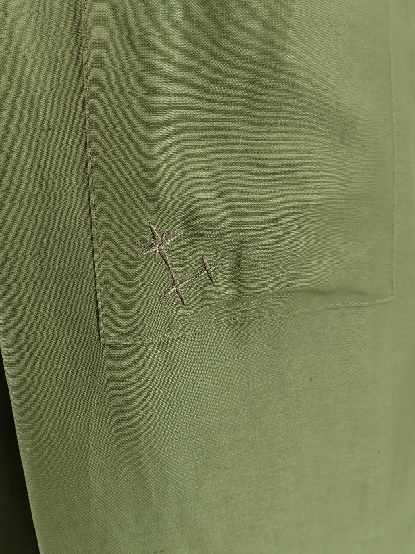 Viscose and linen trousers