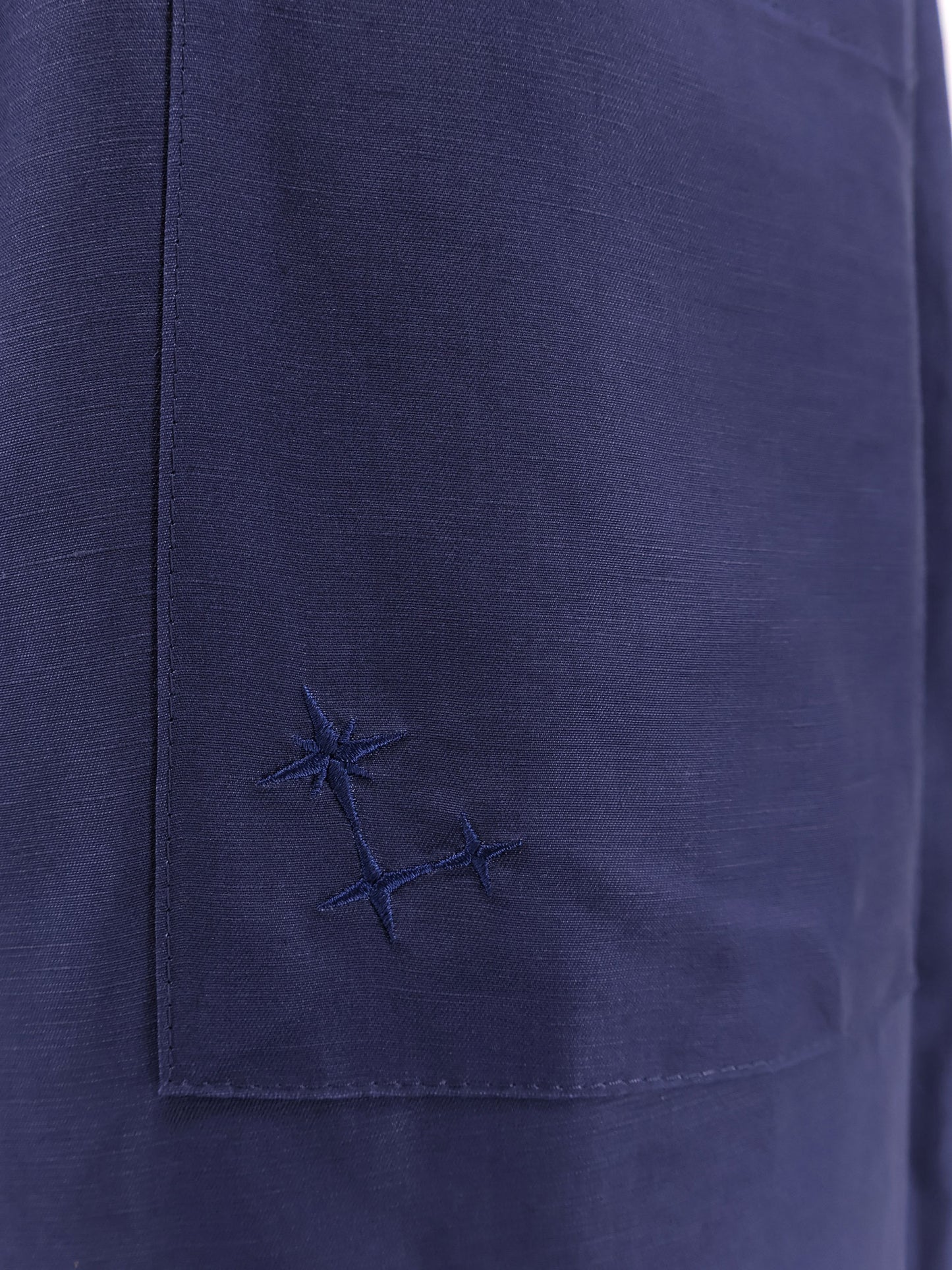 Viscose and linen trousers