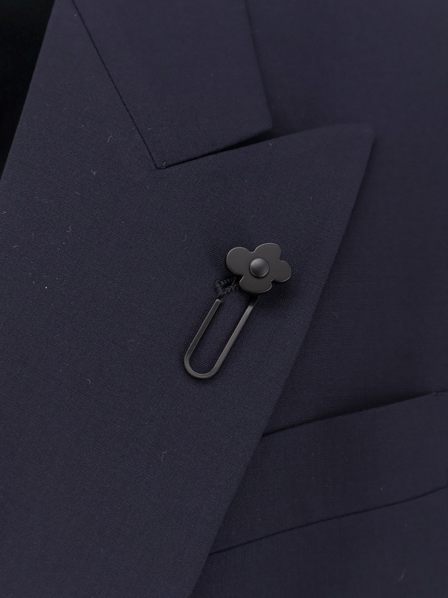 Stretch pure virgin wool tuxedo blazer