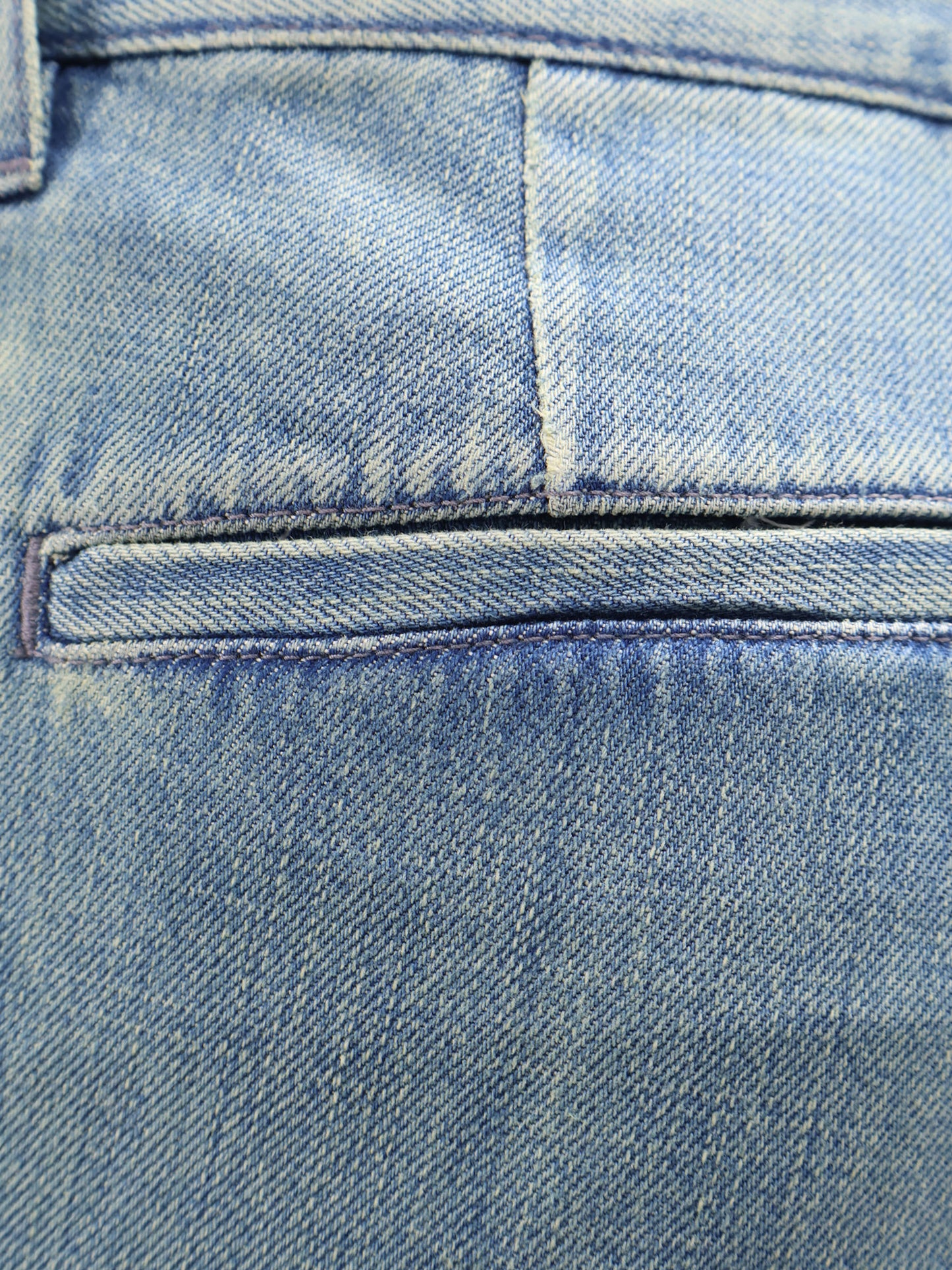 Washed-out effect jeans