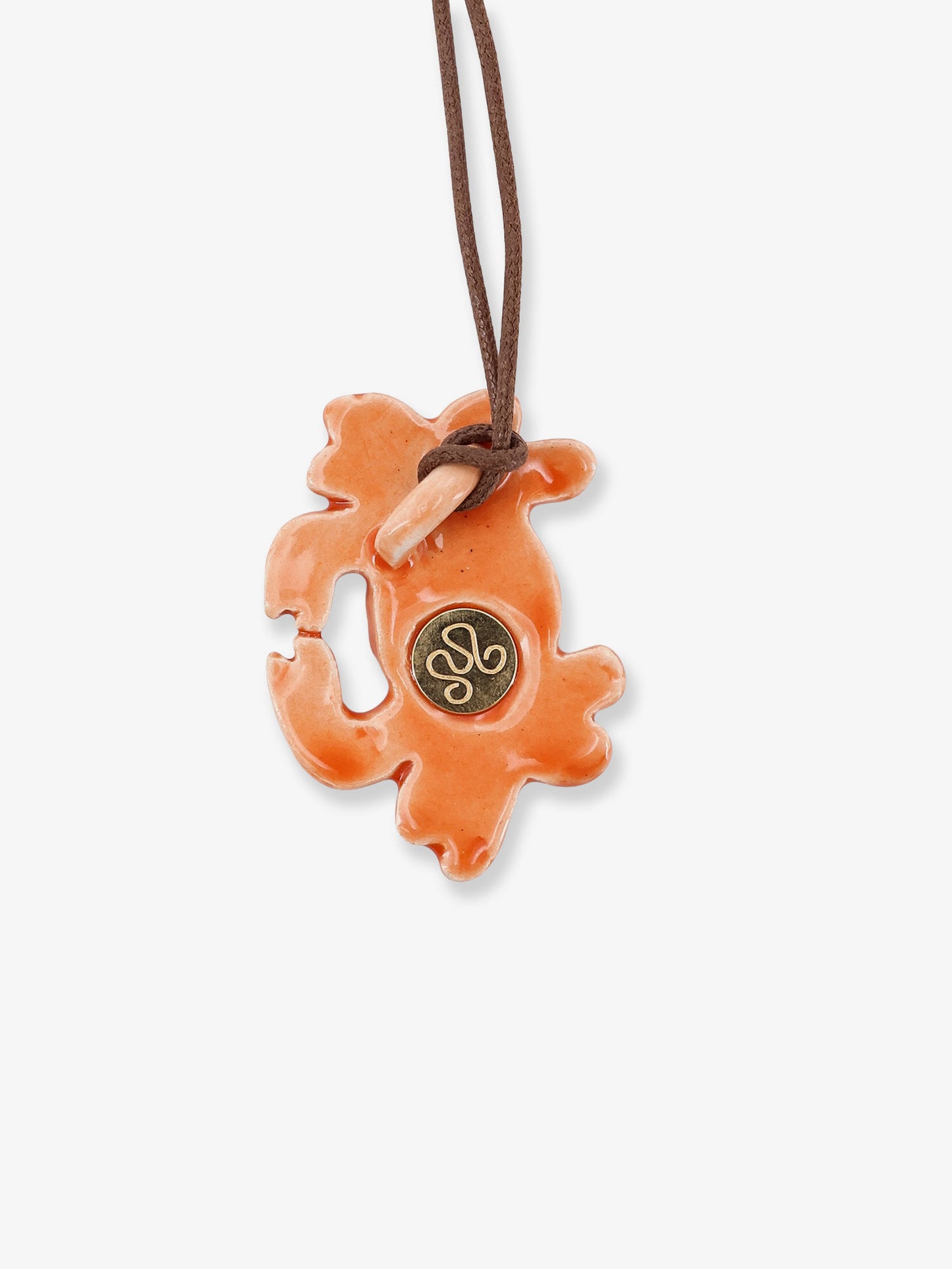 Granchio glazed ceramic necklace