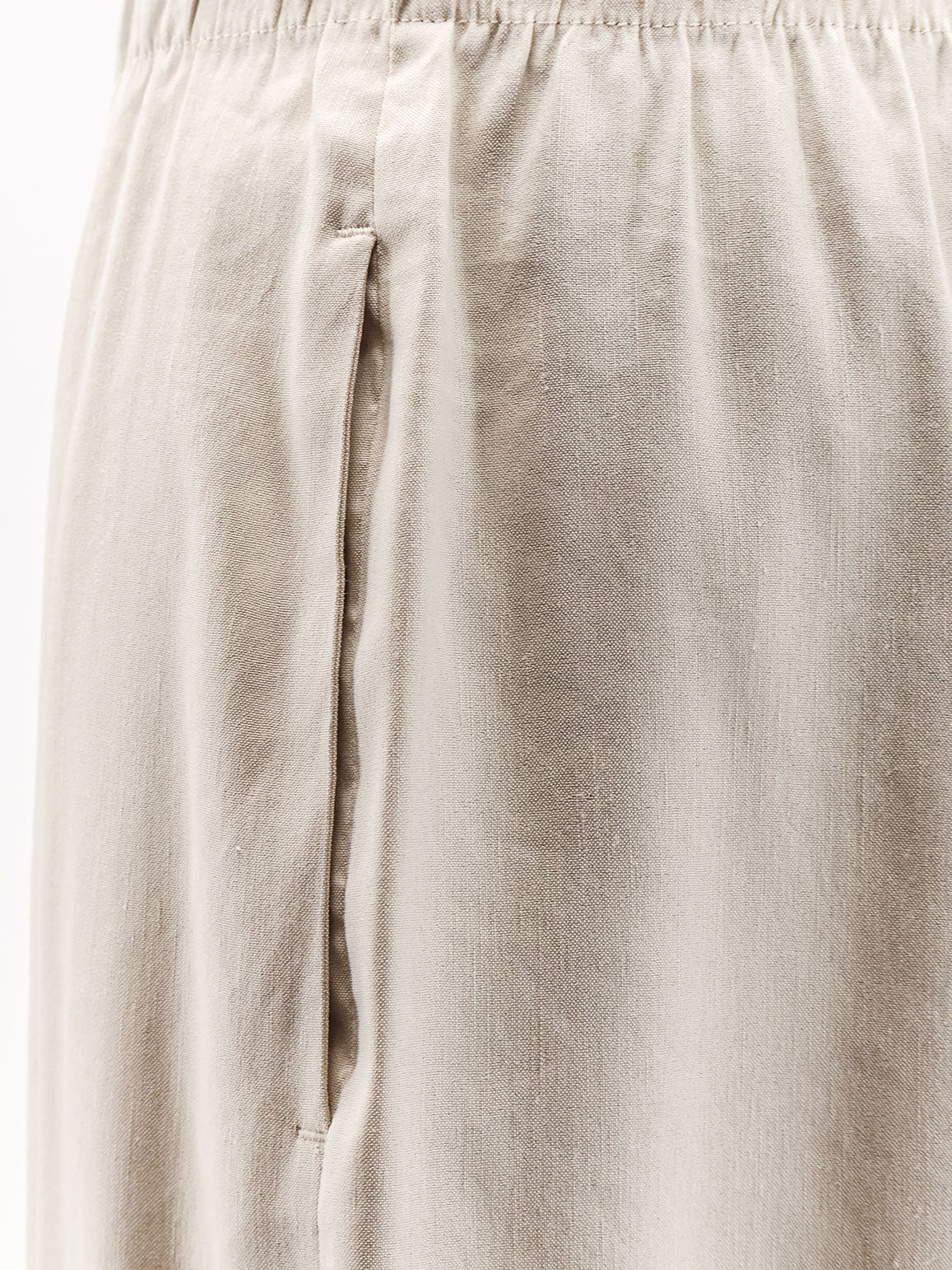 Pantaloni Mxpdestino in lino e viscosa