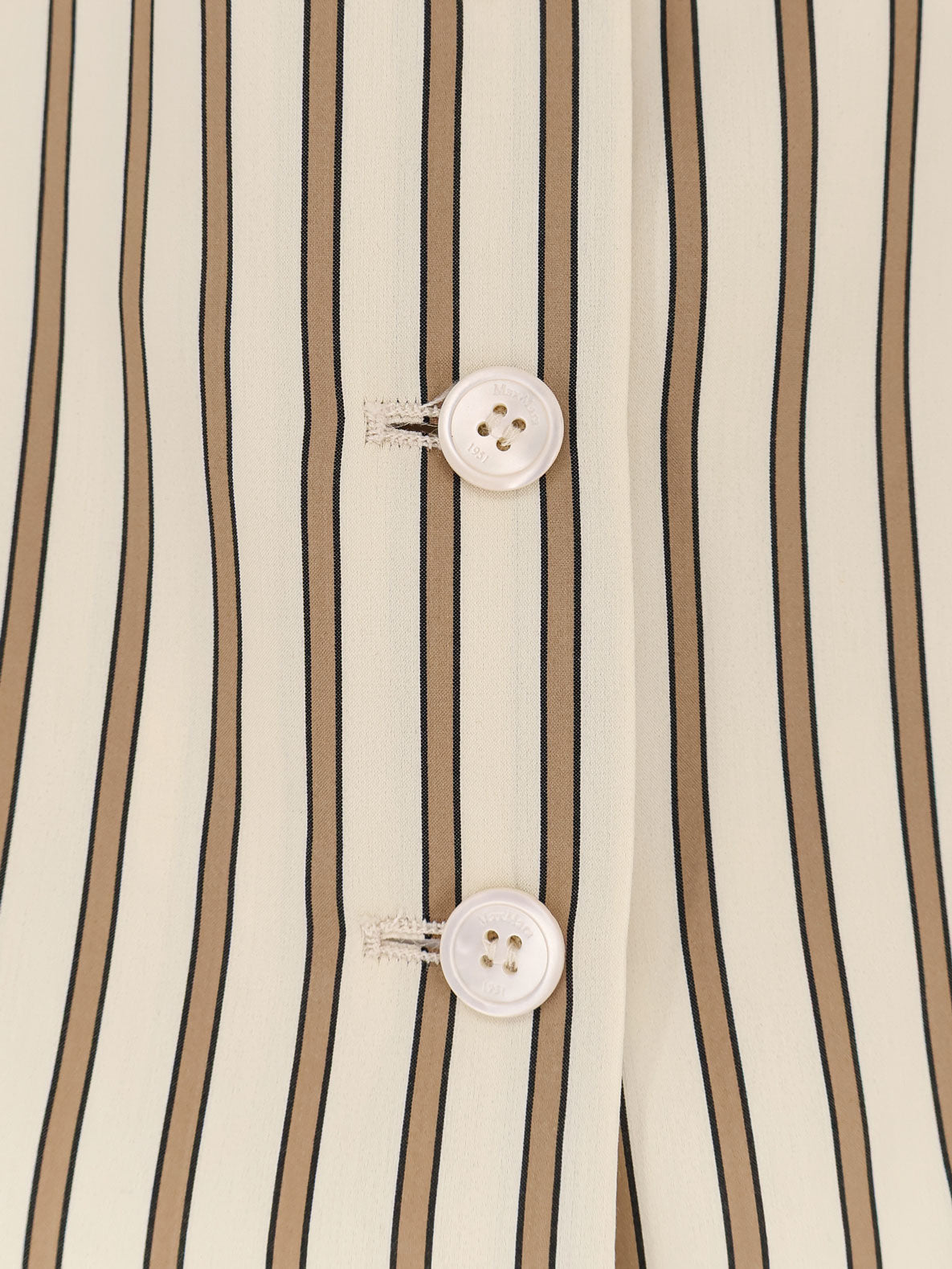 Mxmfauno striped cotton and silk vest