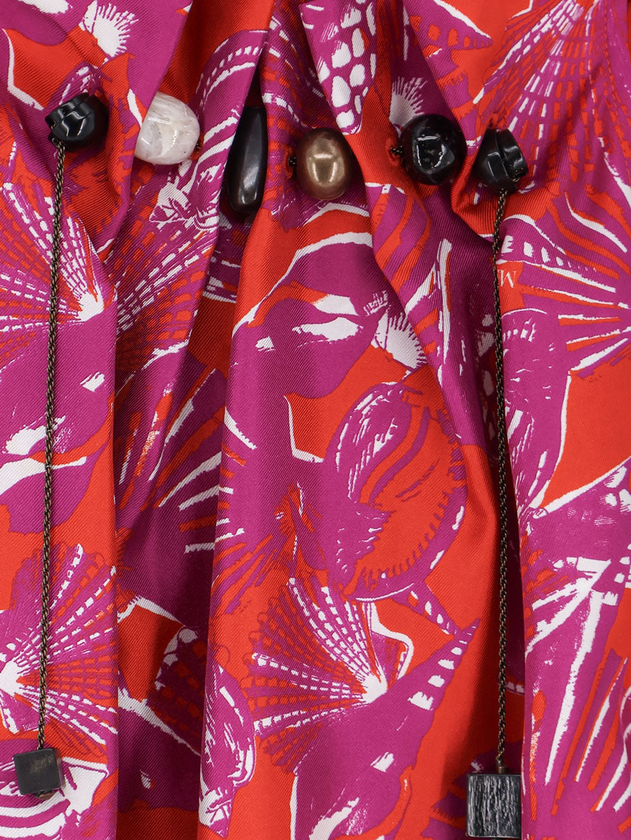 Vestito lungo Mxmcartone in seta