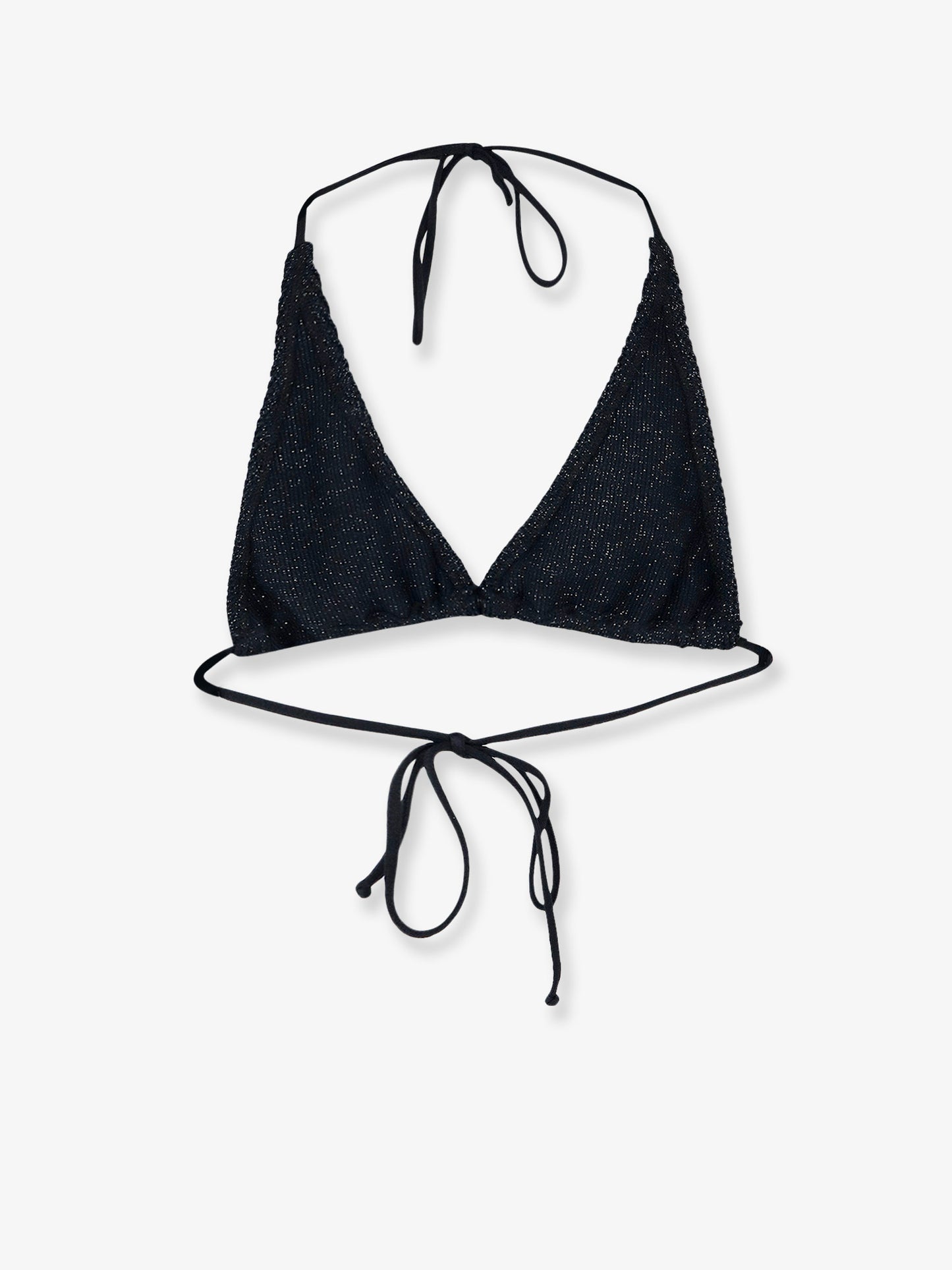 Guiana Crinkle Lurex Bikini Top