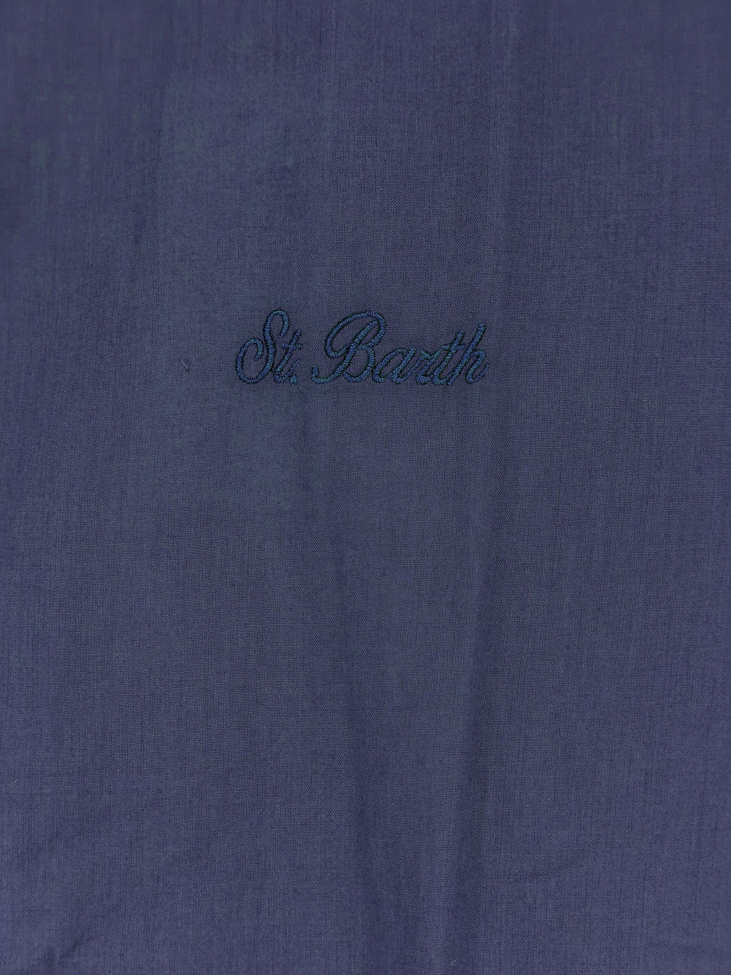 Ice cotton shirt with embroidered logo on the front