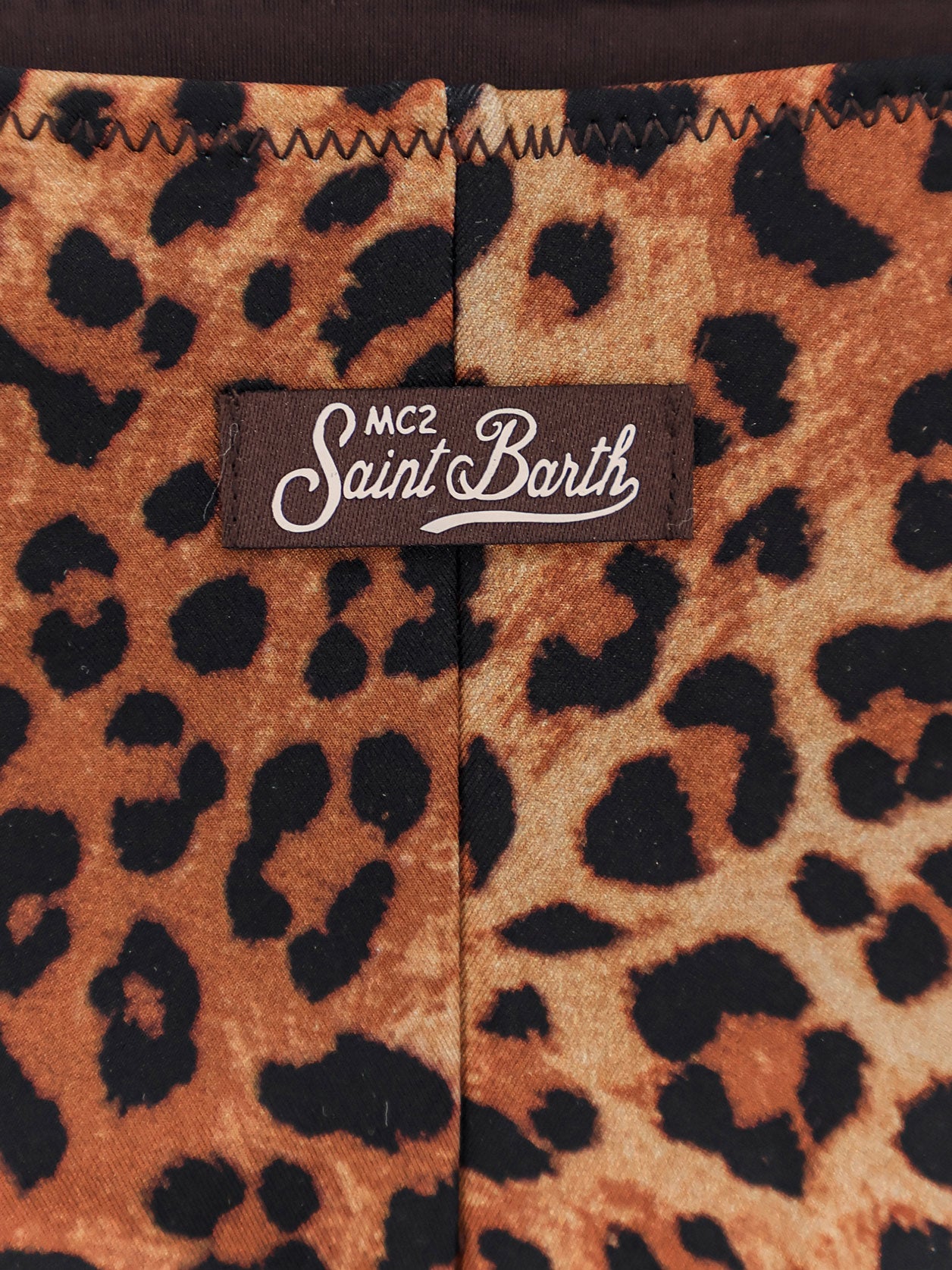Slip bikini Marielle in nylon con motivo animalier