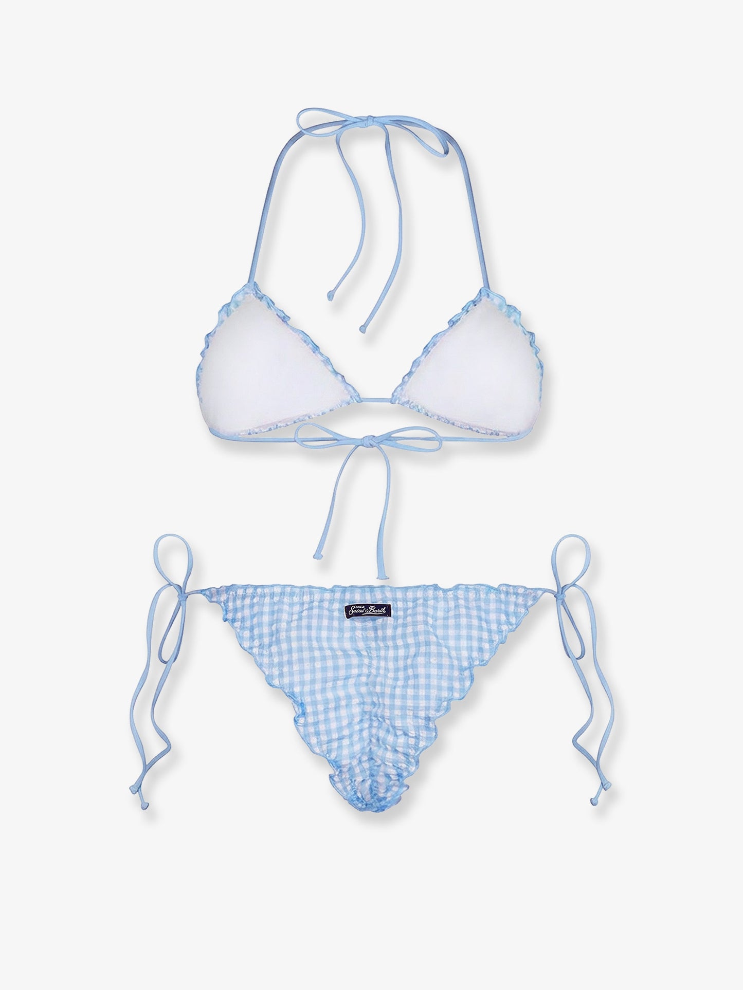 Sagitami nylon bikini with vichy pattern