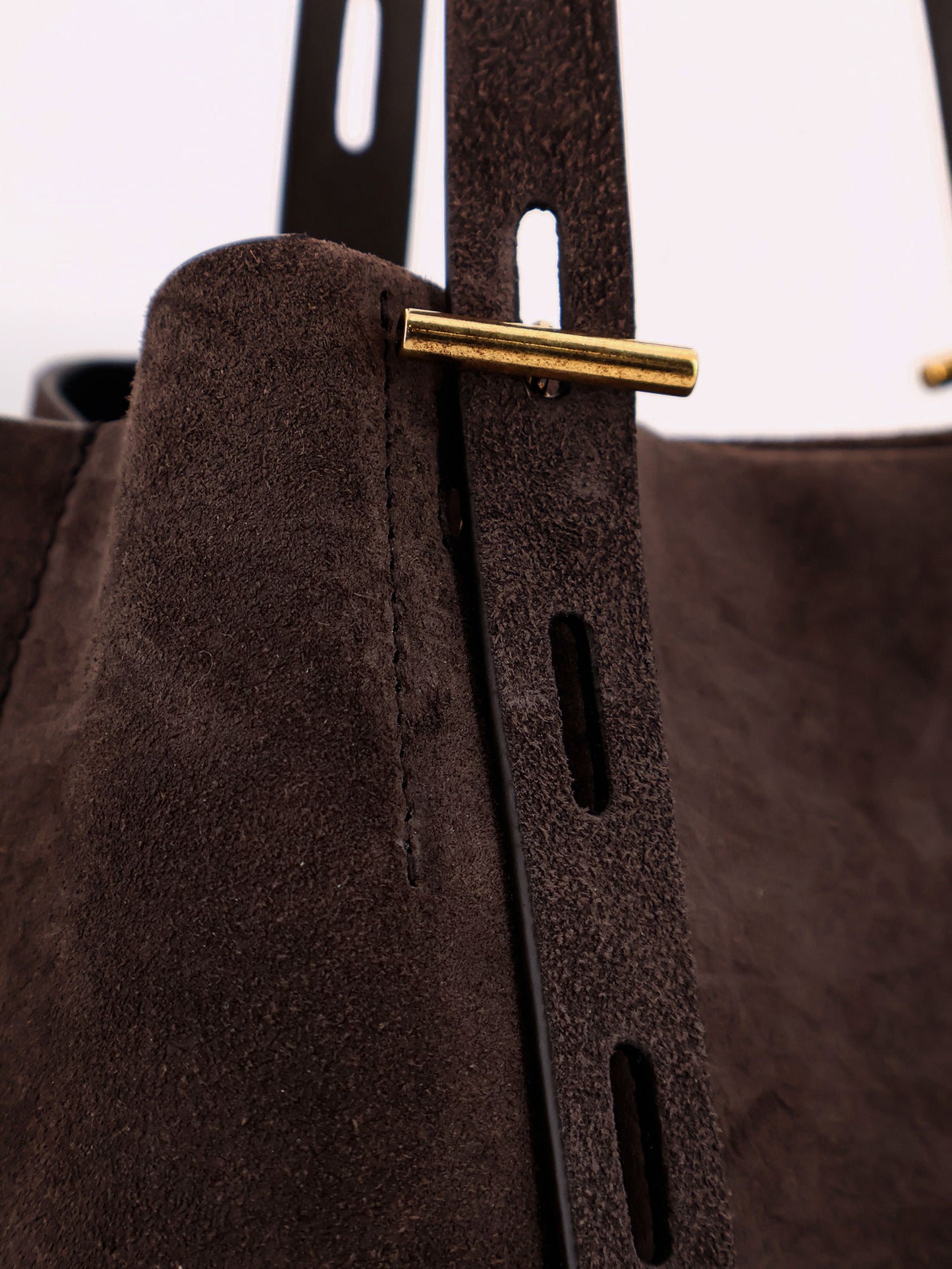 Paula suede shoulder bag