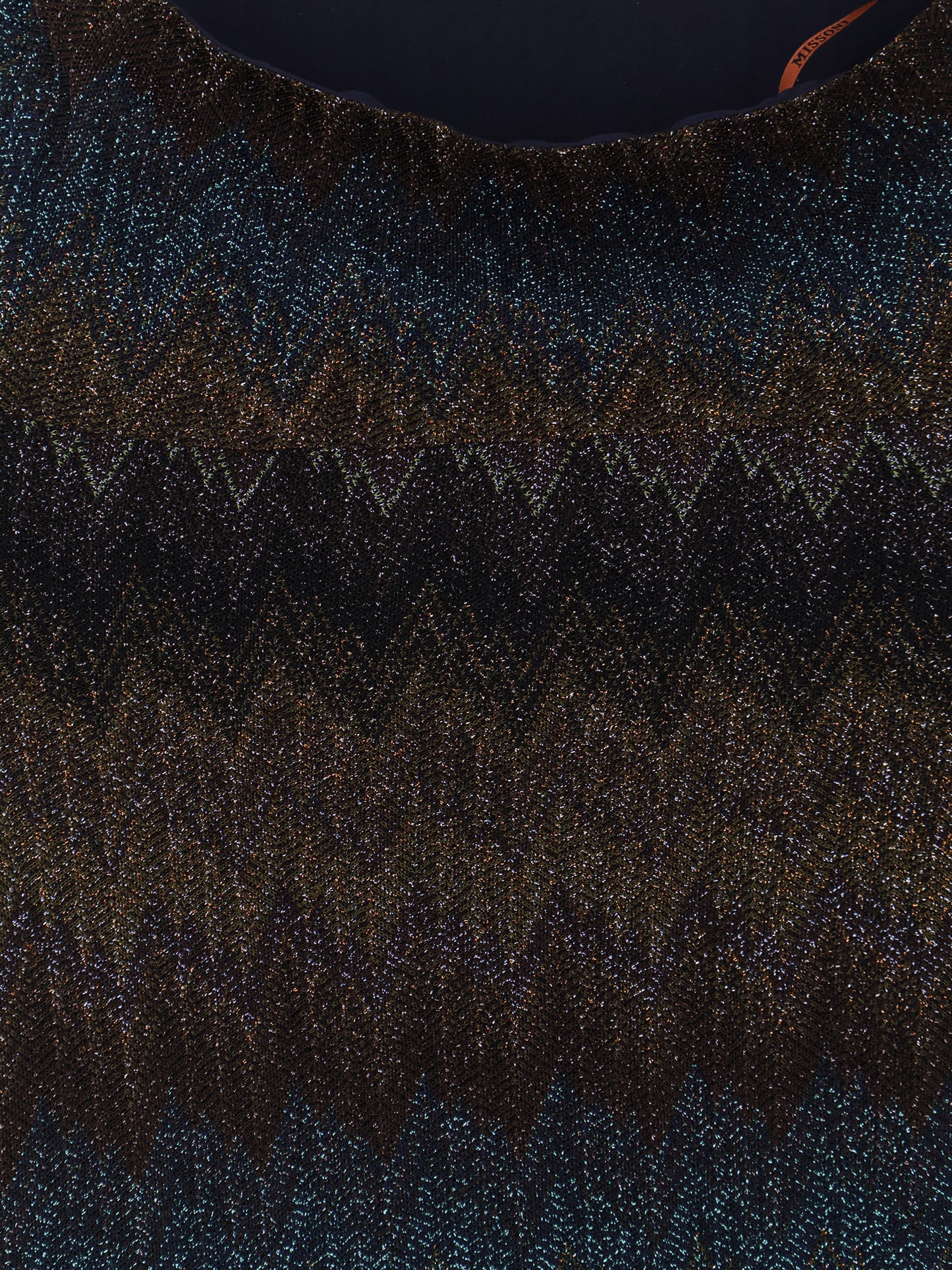 Viscose and metallic fiber dress