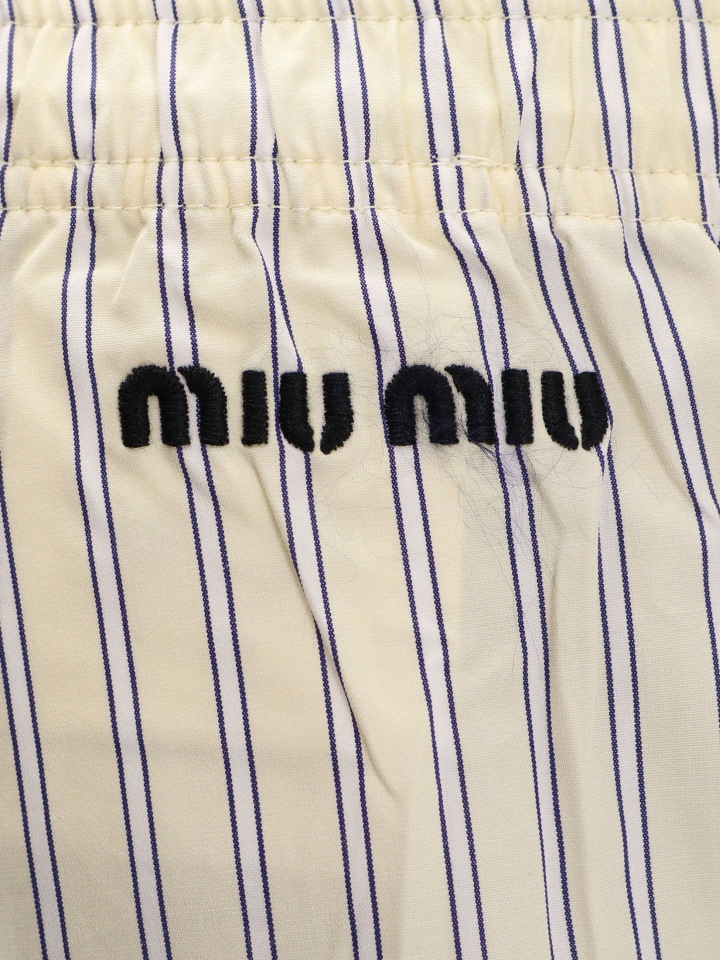 Striped cotton pajama pants