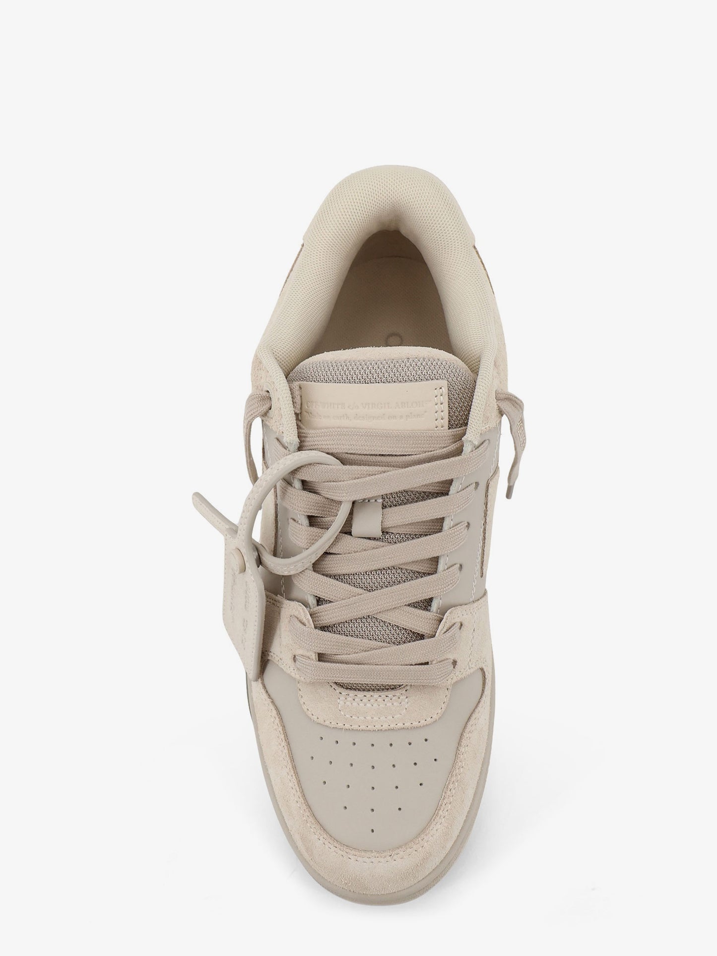 Out of Office suede and leather sneakers with iconic logo on the side