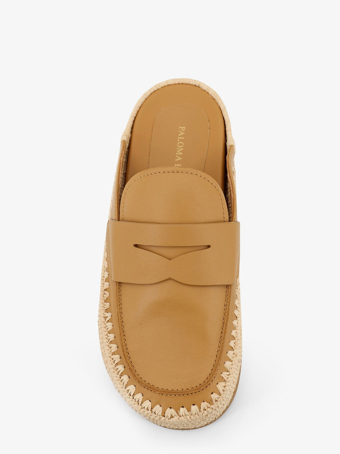 Belinda leather and raffia sandals