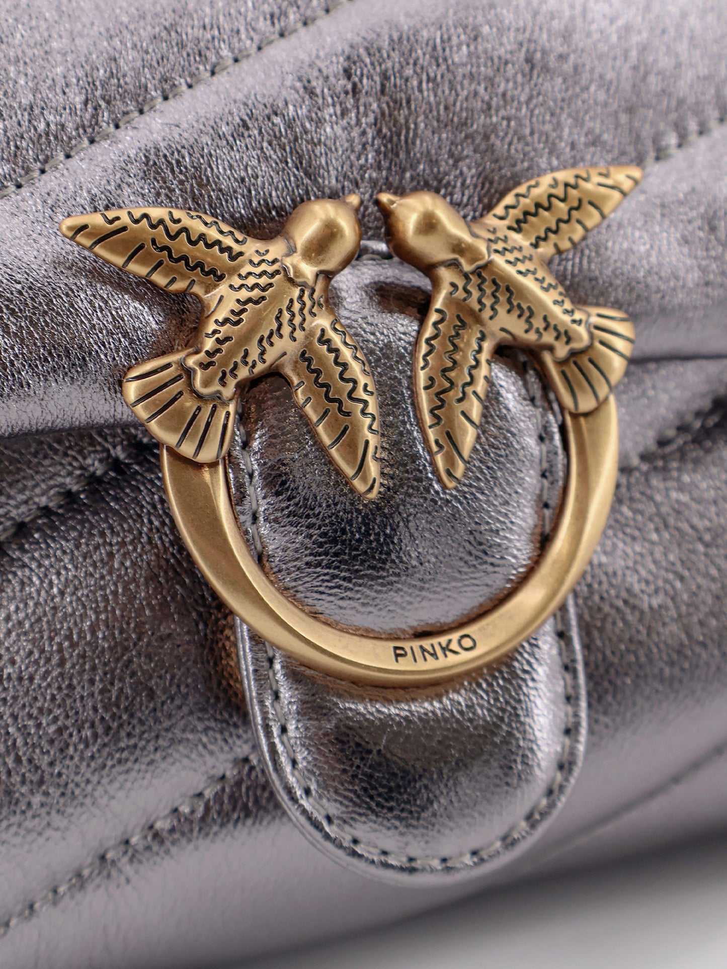 Laminated leather Baby Love Puff crossbody bag