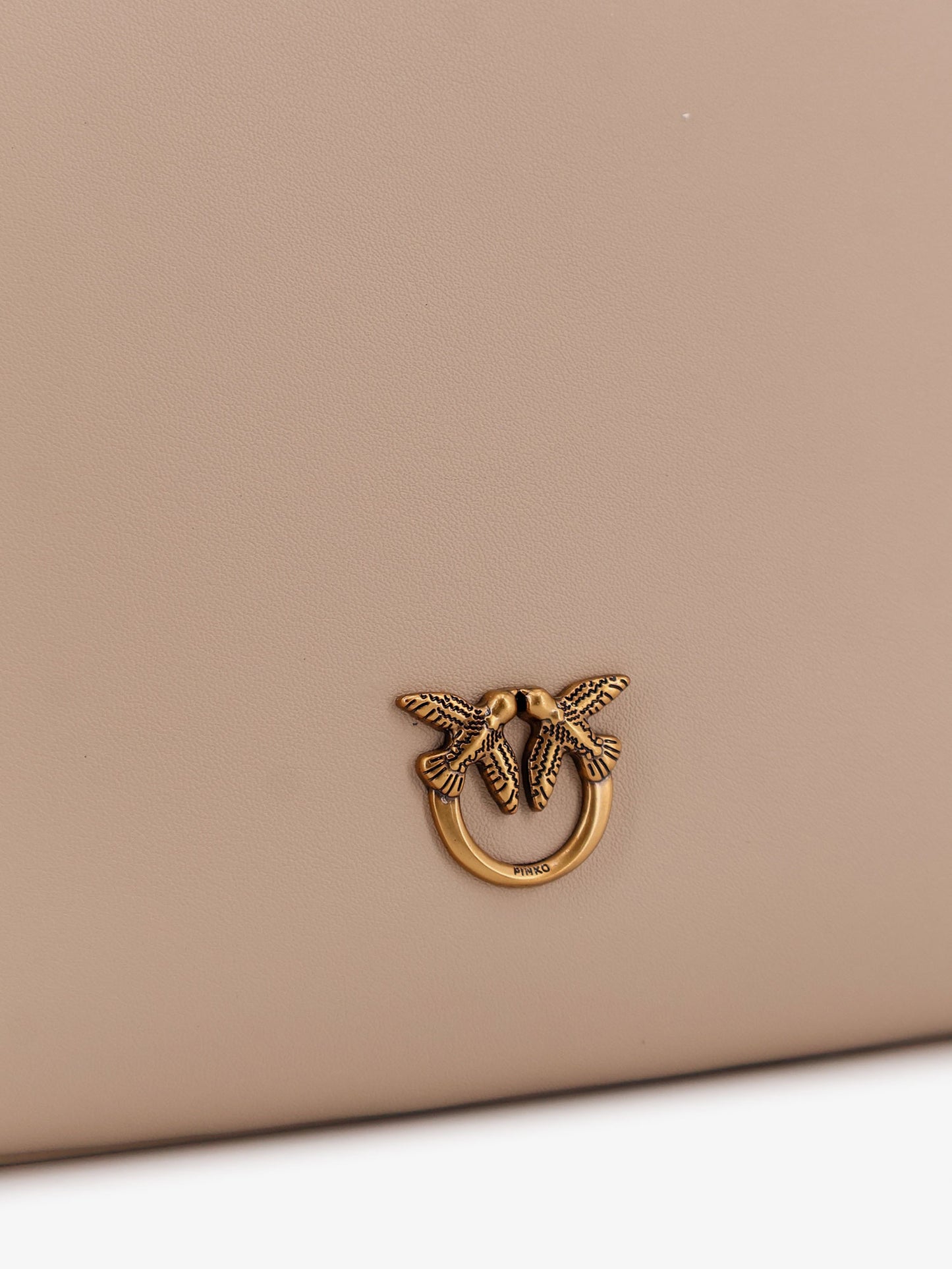 Flat Love leather shoulder bag