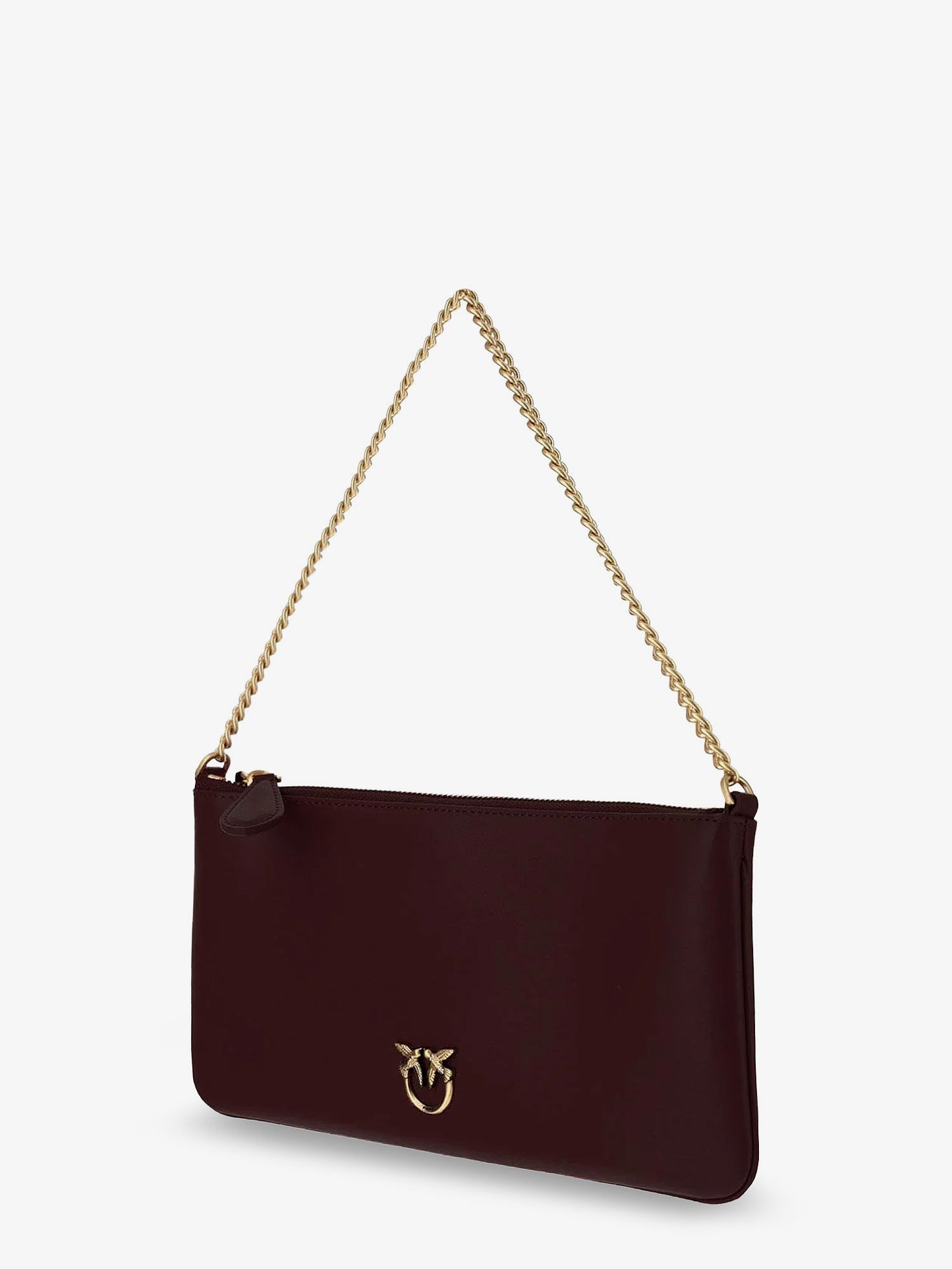 Horizontal Flat leather crossbody bag