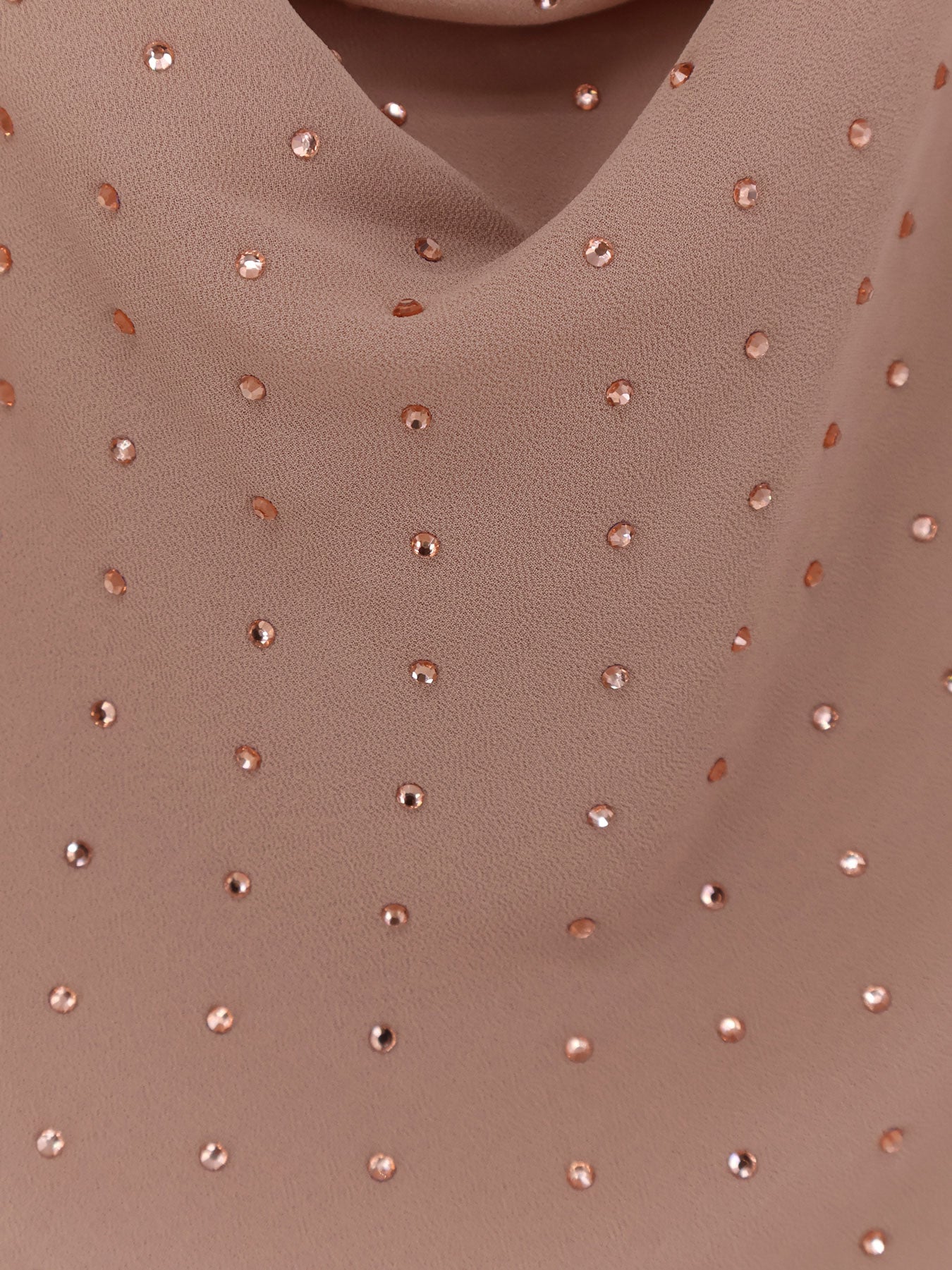 Farro long dress with rhinestones