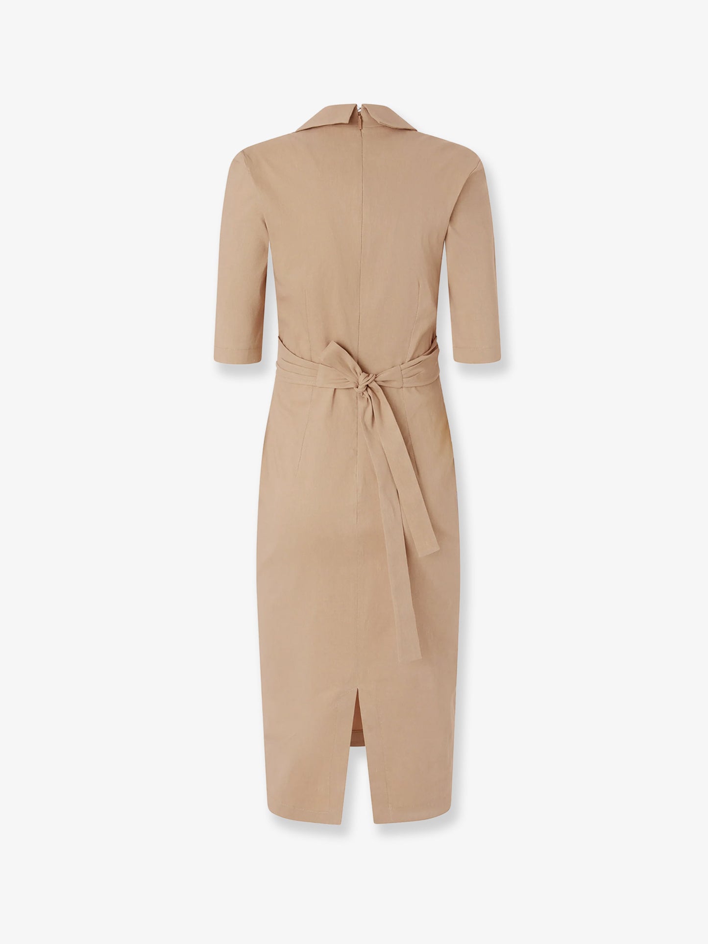 Allyson stretch linen and viscose dress