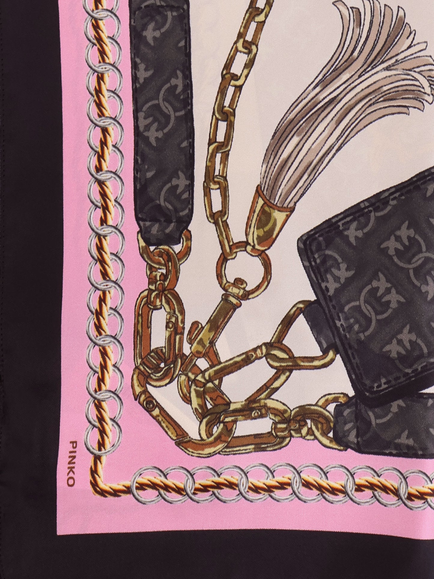 Limbo silk and viscose blend foulard with multicolor print