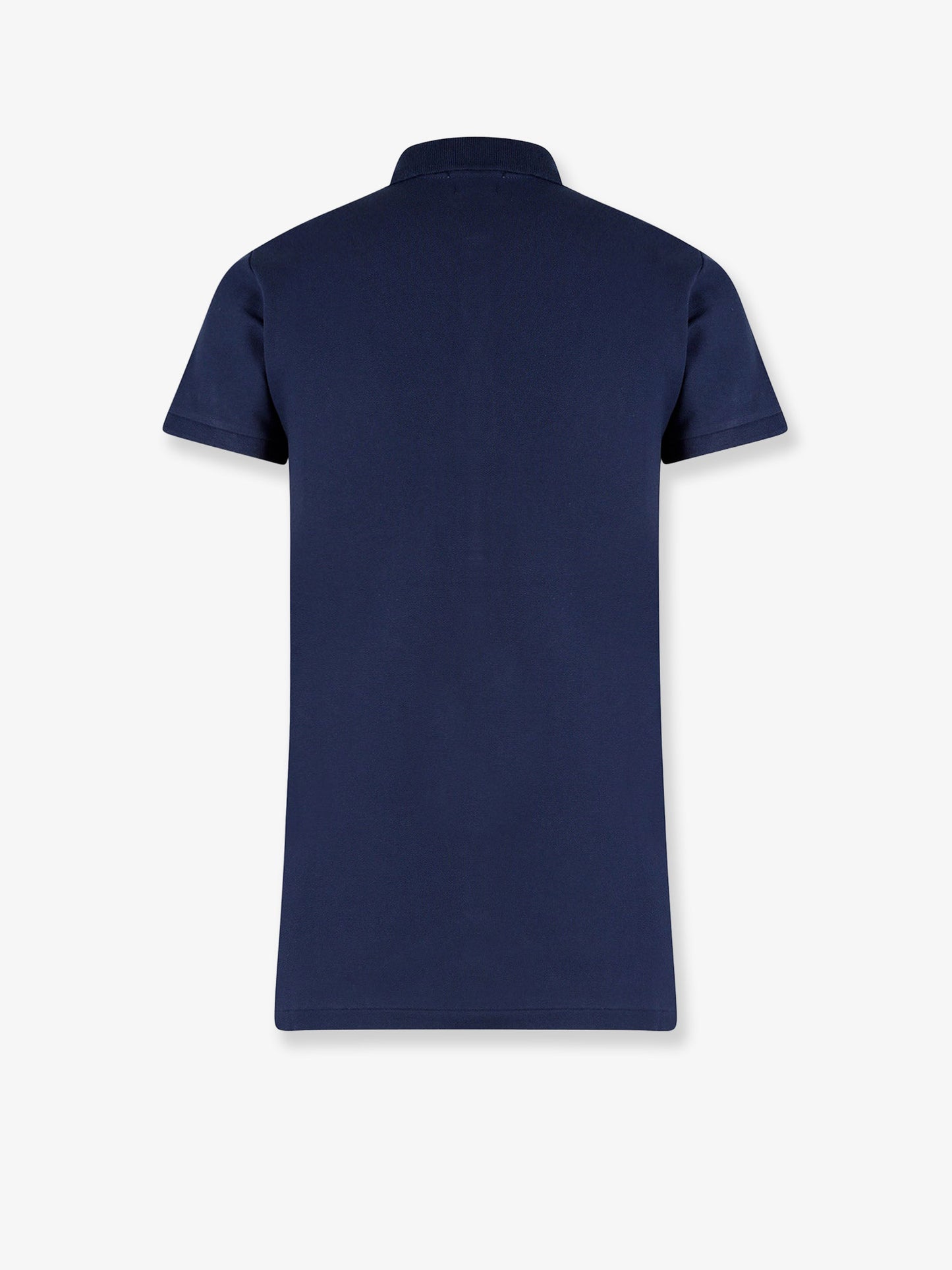 Cotton blend polo shirt with embroidered logo