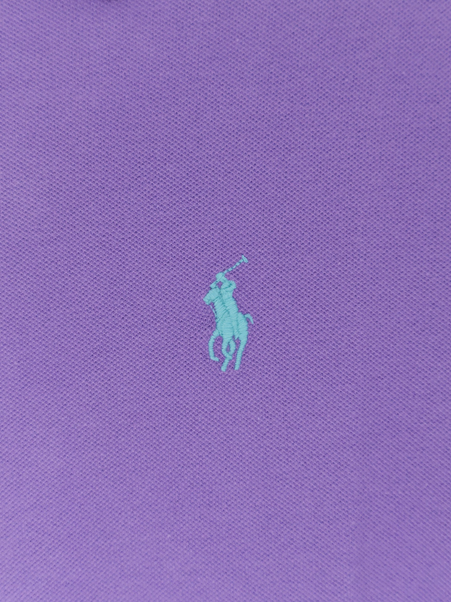 Cotton blend polo with embroidered logo