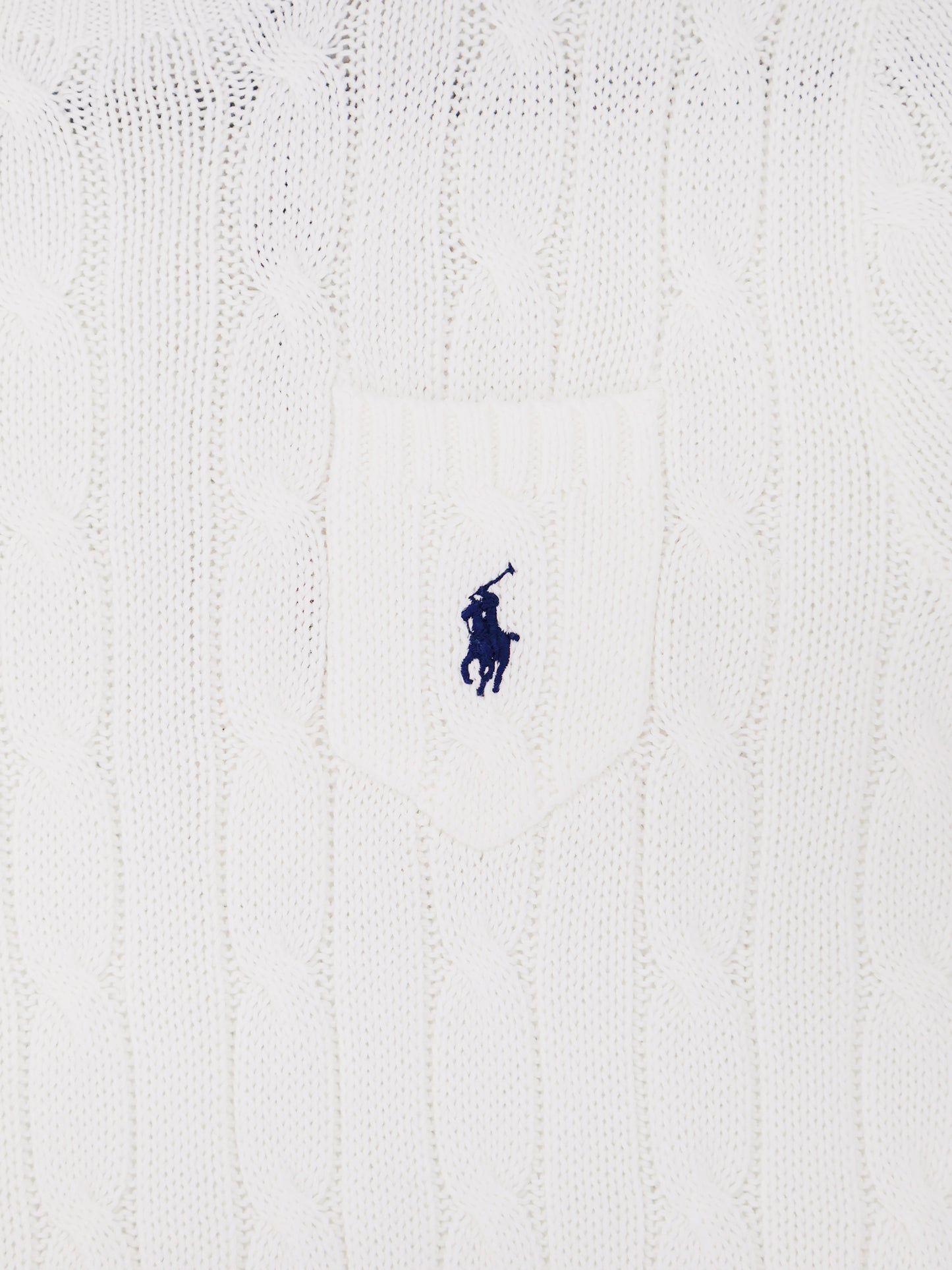 Cotton sweater with contrasting embroidered logo