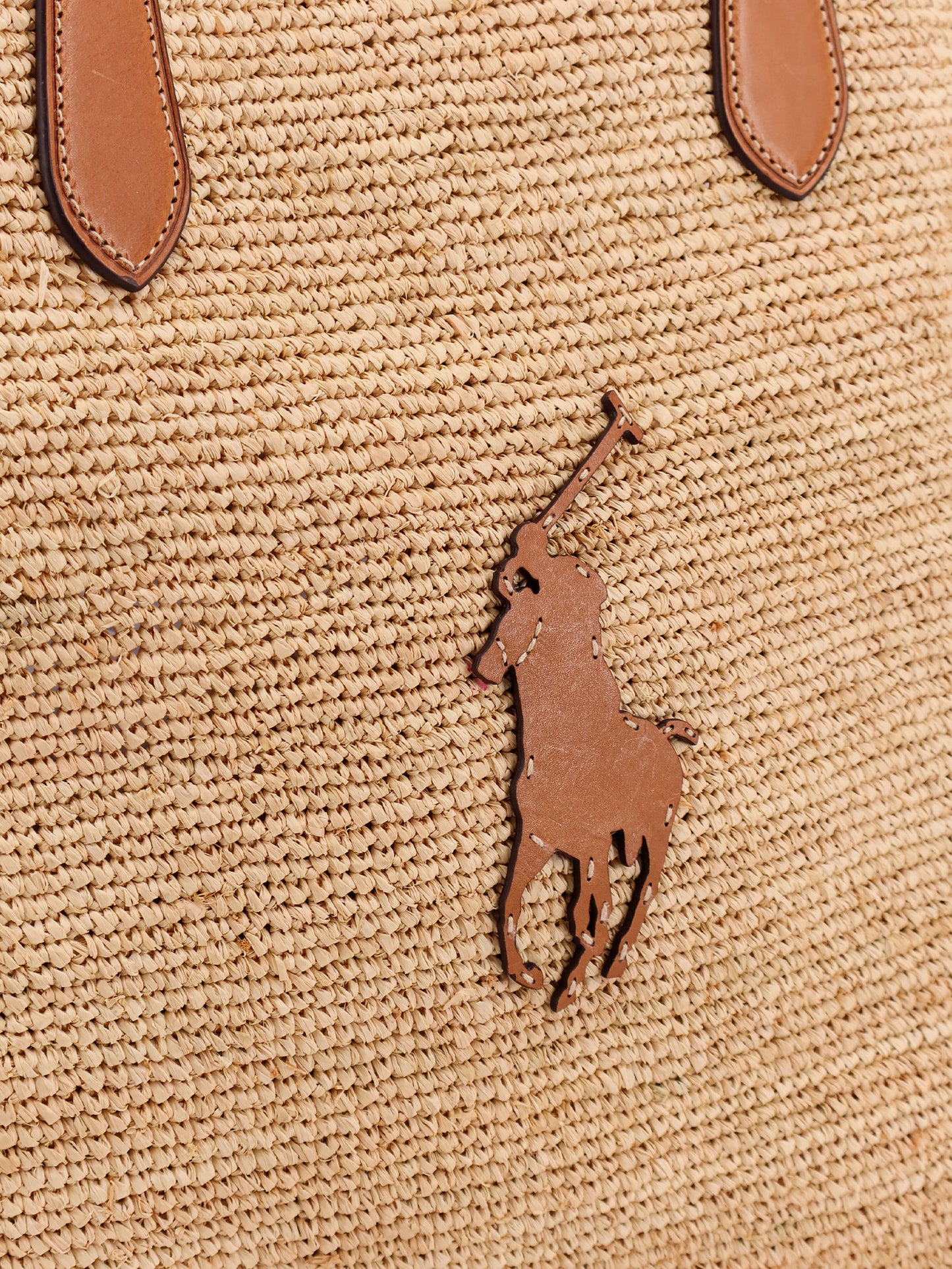 Leather shoulder bag with logo on the front