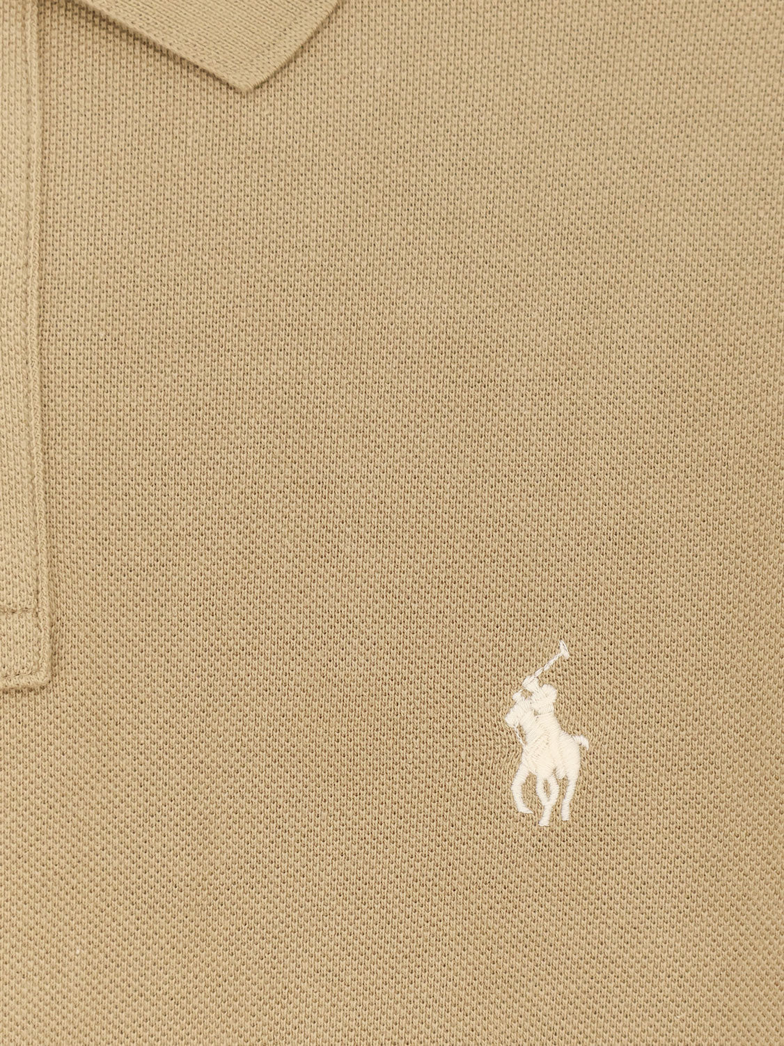 Cotton polo shirt with frontal logo embroidery