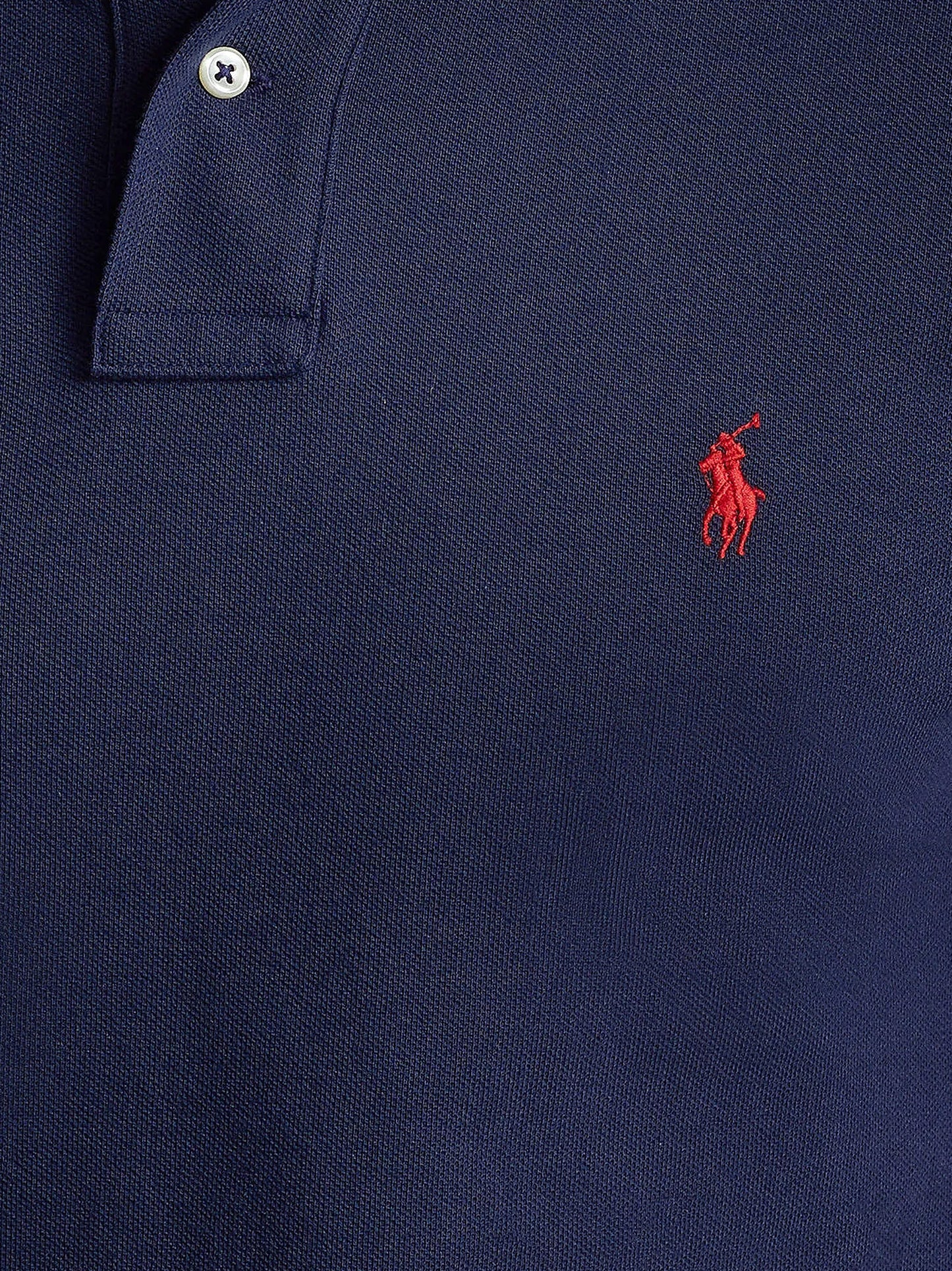 Cotton polo shirt with embroidered logo