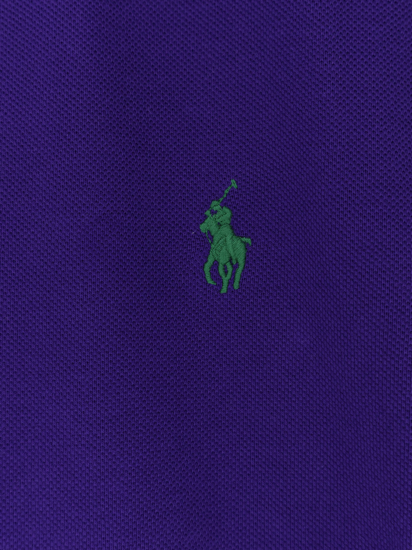 Cotton polo shirt with frontal embroidered logo