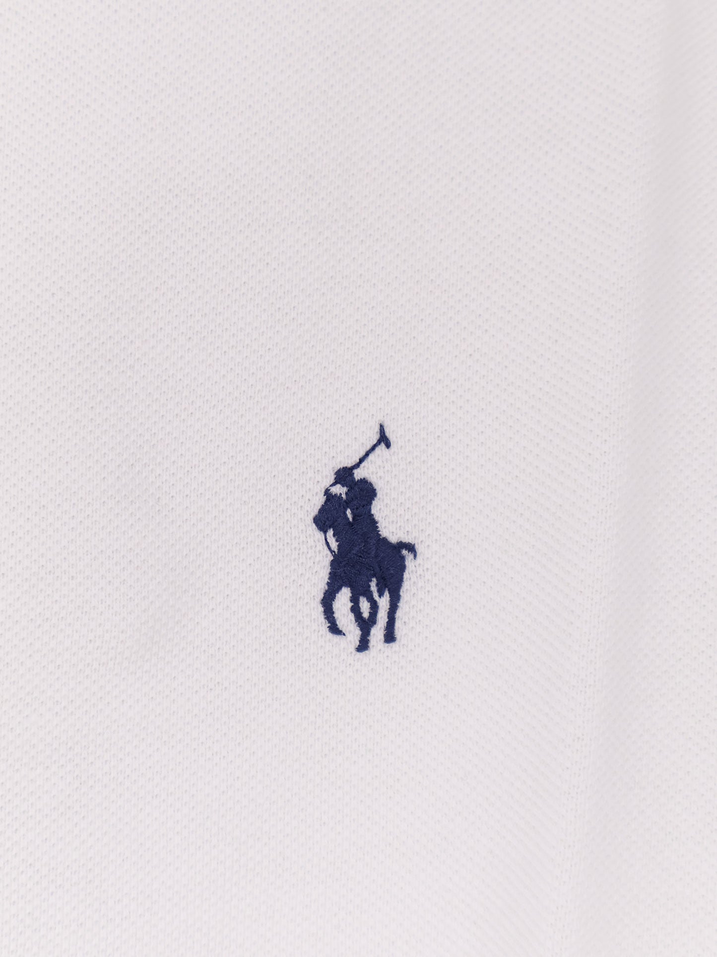 Cotton polo shirt with contrasting profile