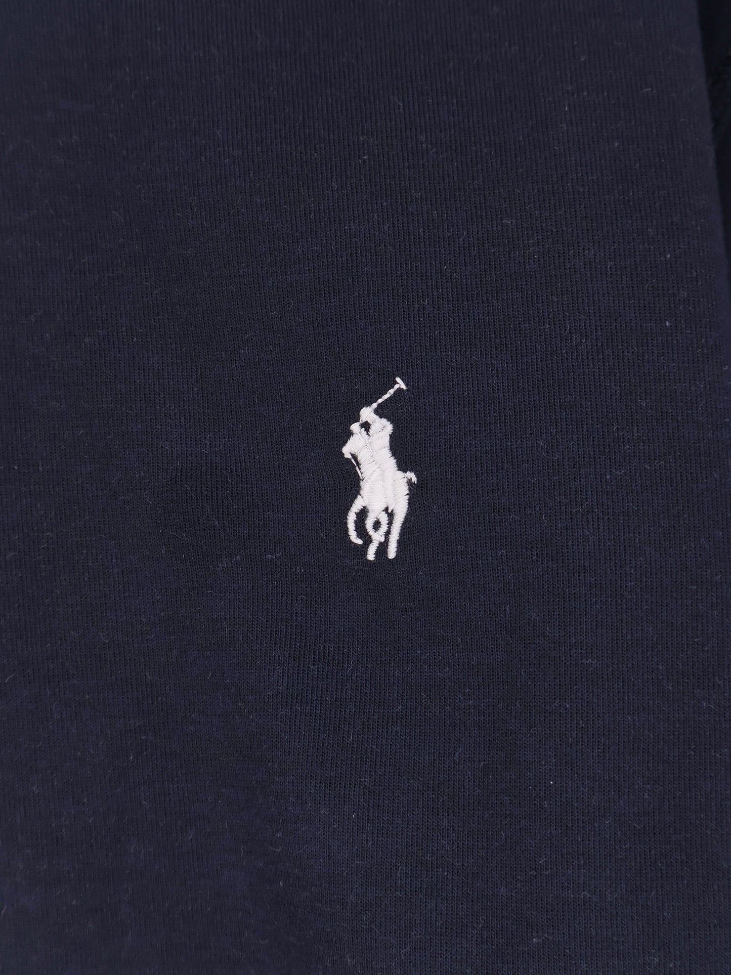 Cotton blend sweatshirt with front embroidered logo