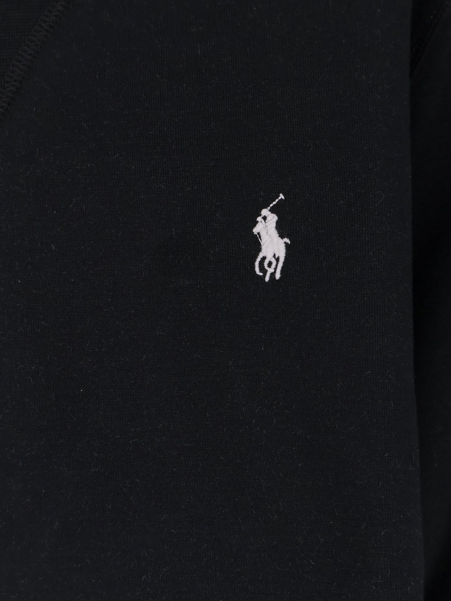 Cotton blend sweatshirt with front embroidered logo