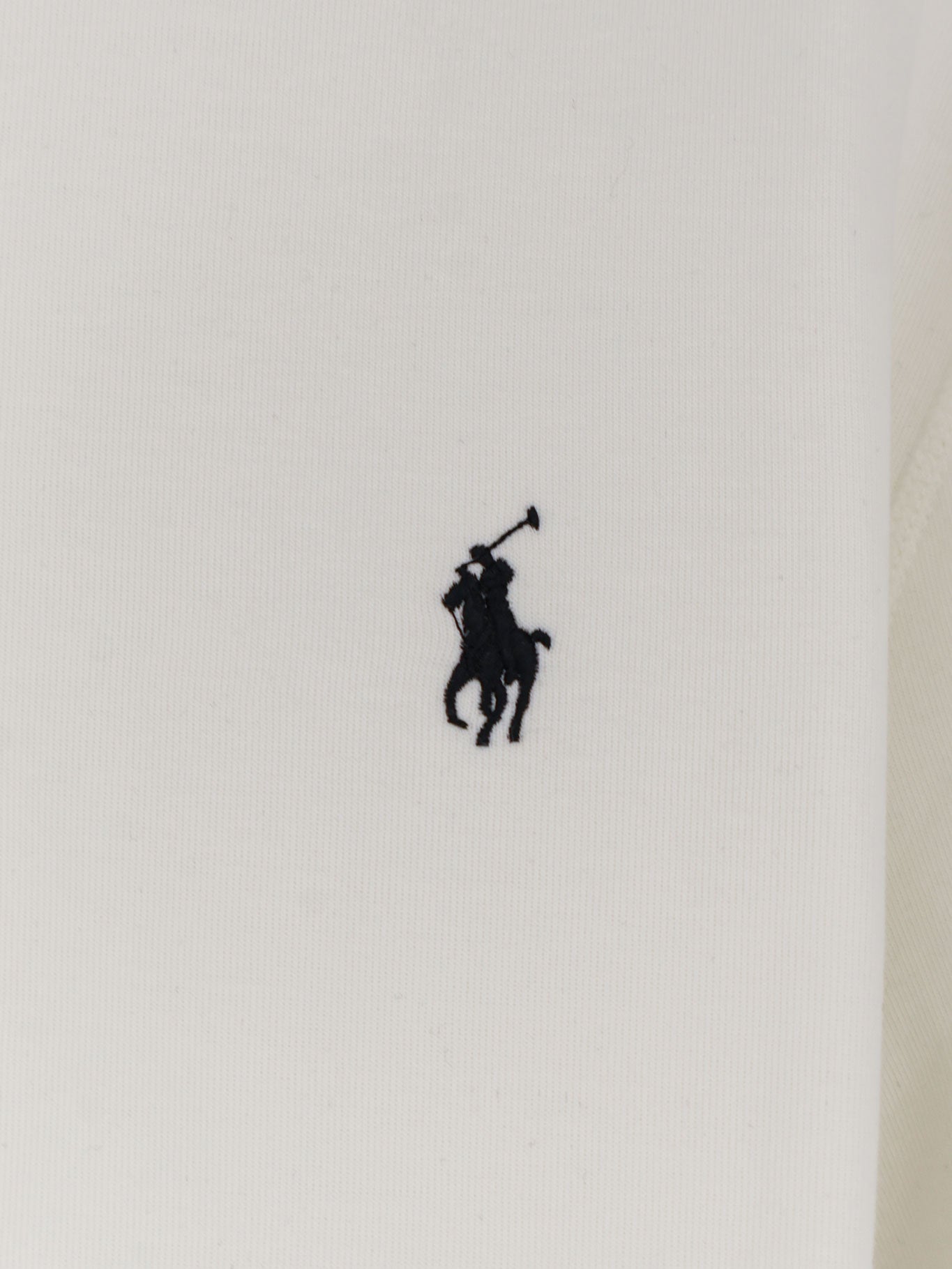 Cotton blend sweatshirt with iconic embroidery