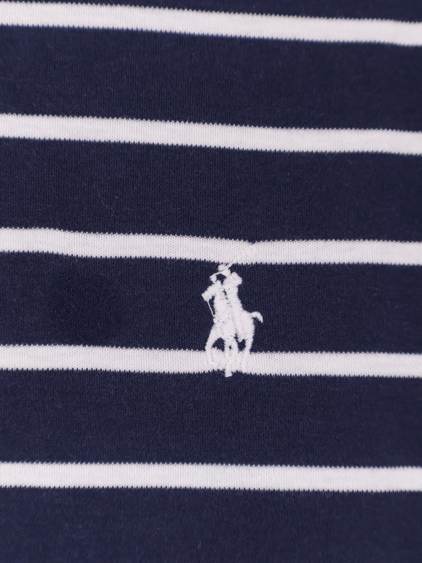 Cotton T-shirt with striped pattern