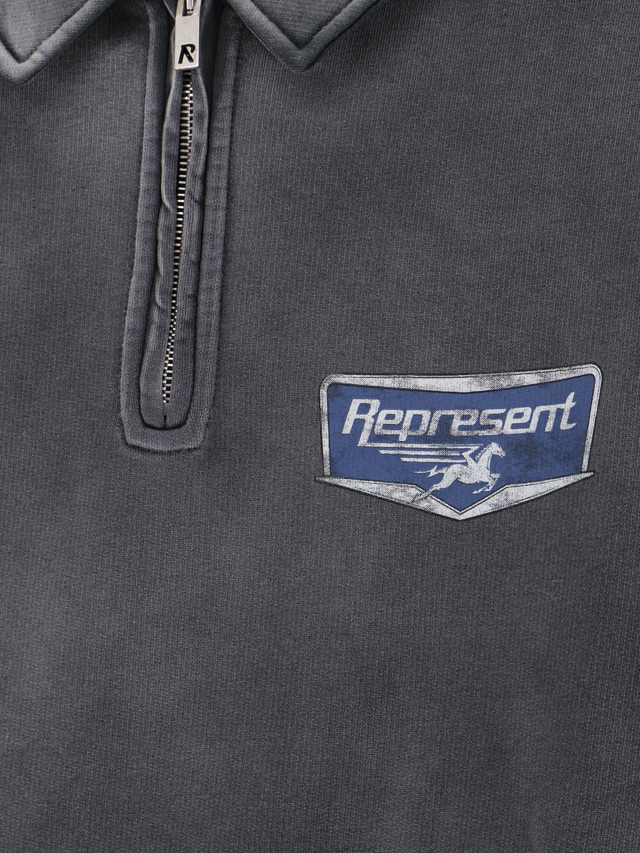 Cotton sweatshirt with front logo print