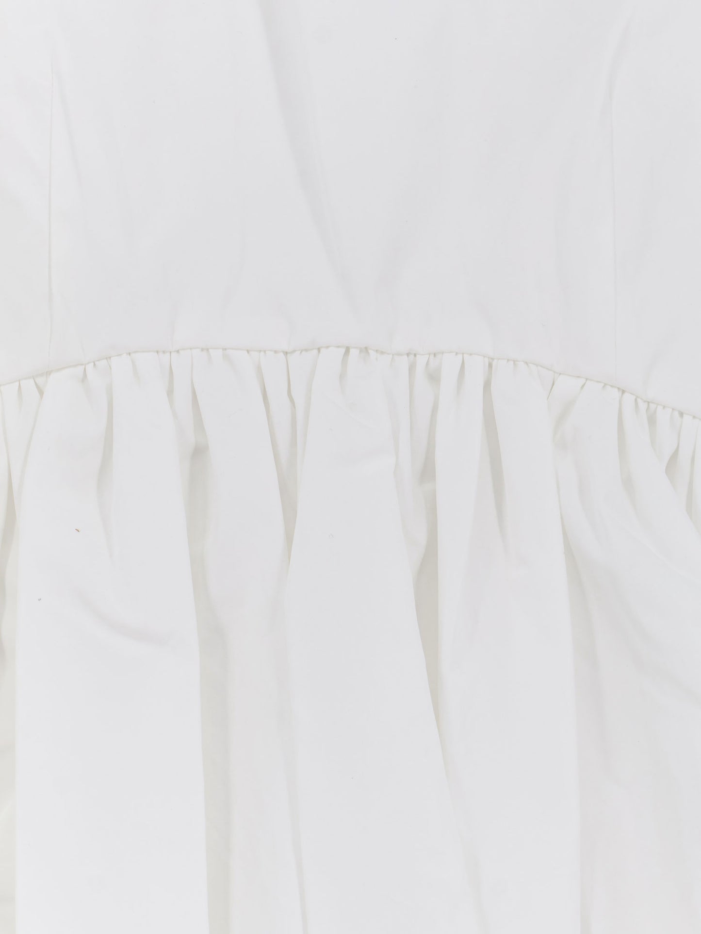 Voluminous peplum cotton tank top
