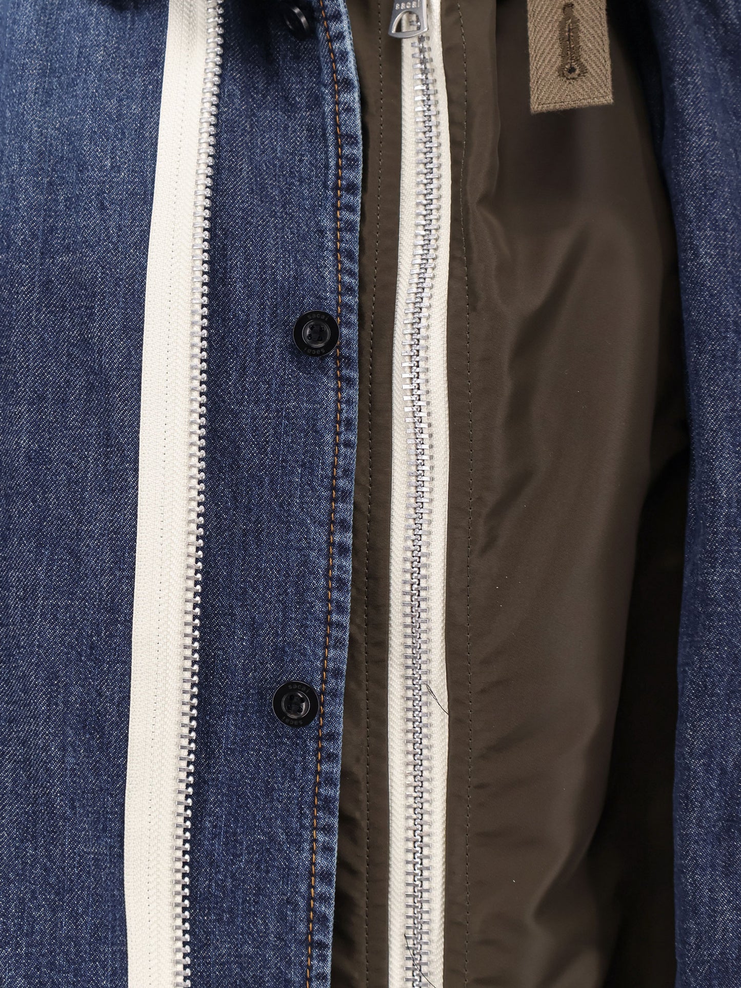 Denim Jacket with nylon inserts