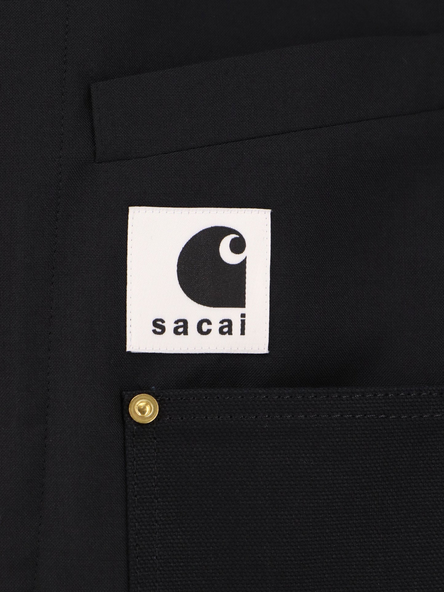 Jacket with double logo patch