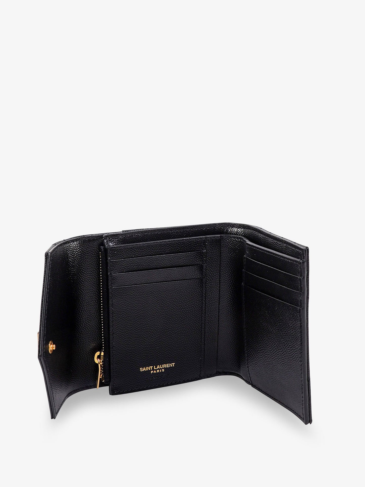 Leather wallet with Cassandre logo on the front