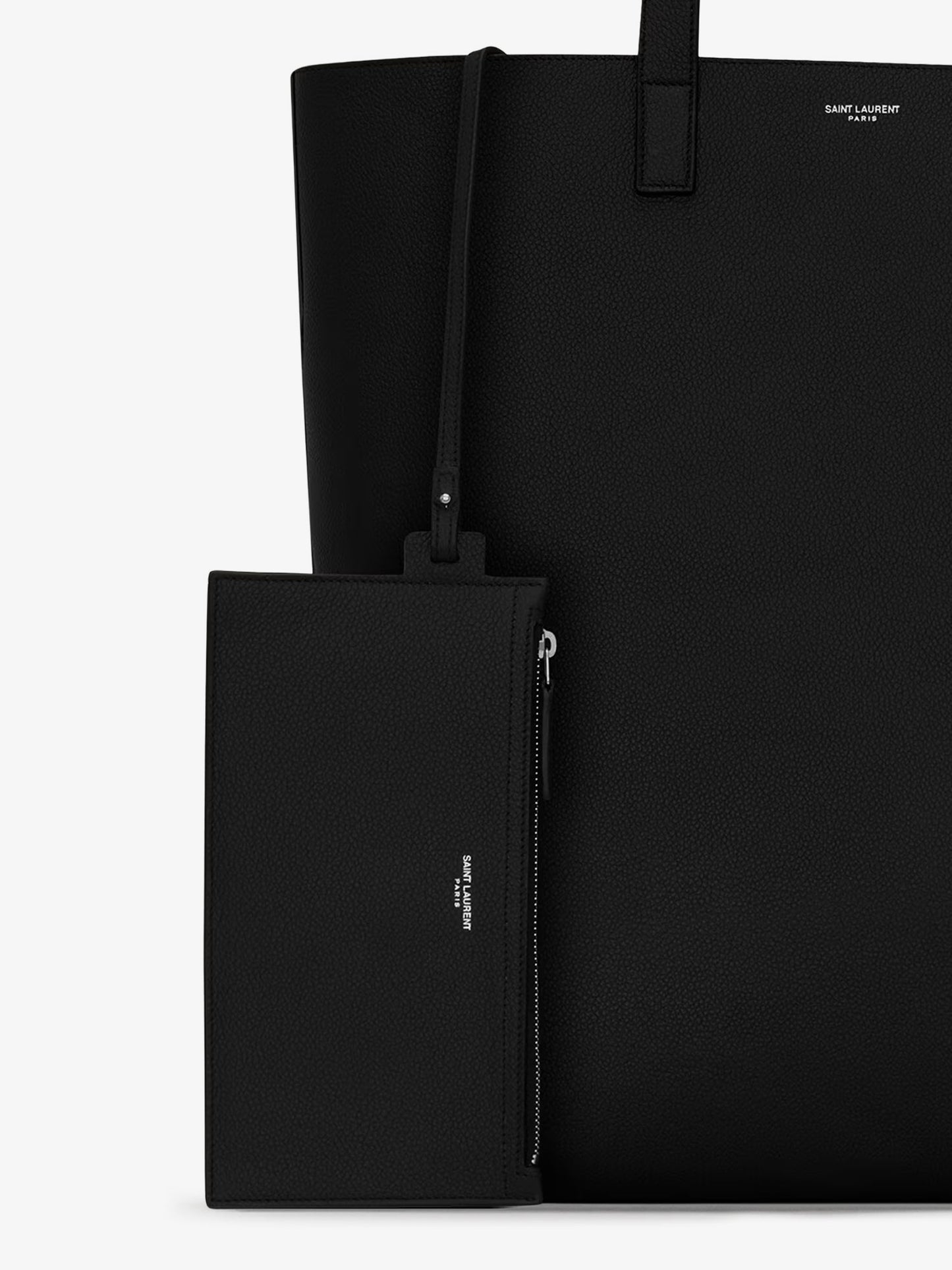 North/South leather tote bag