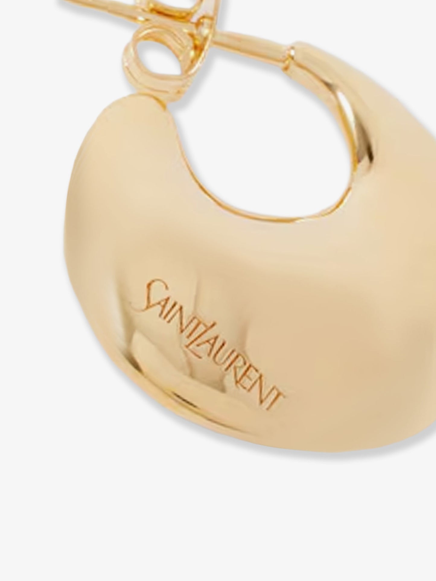 Brass earrings with gold finishes